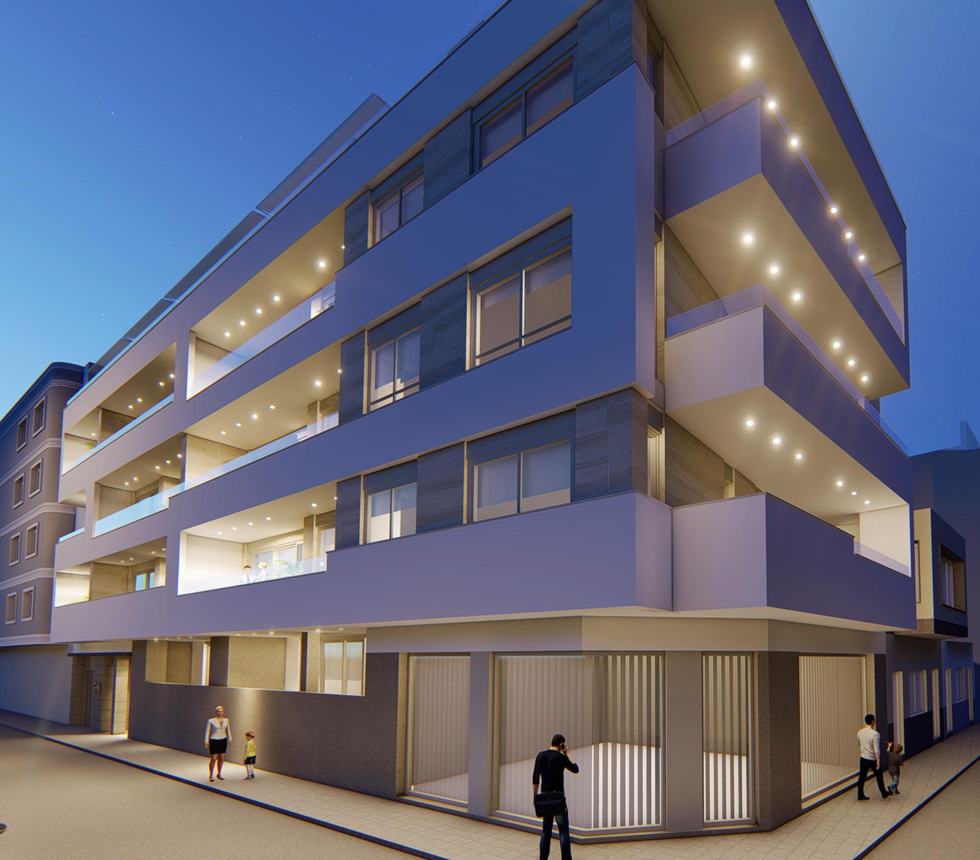 1 bedroom Apartment with terrace in Torrevieja - New build in Medvilla Spanje