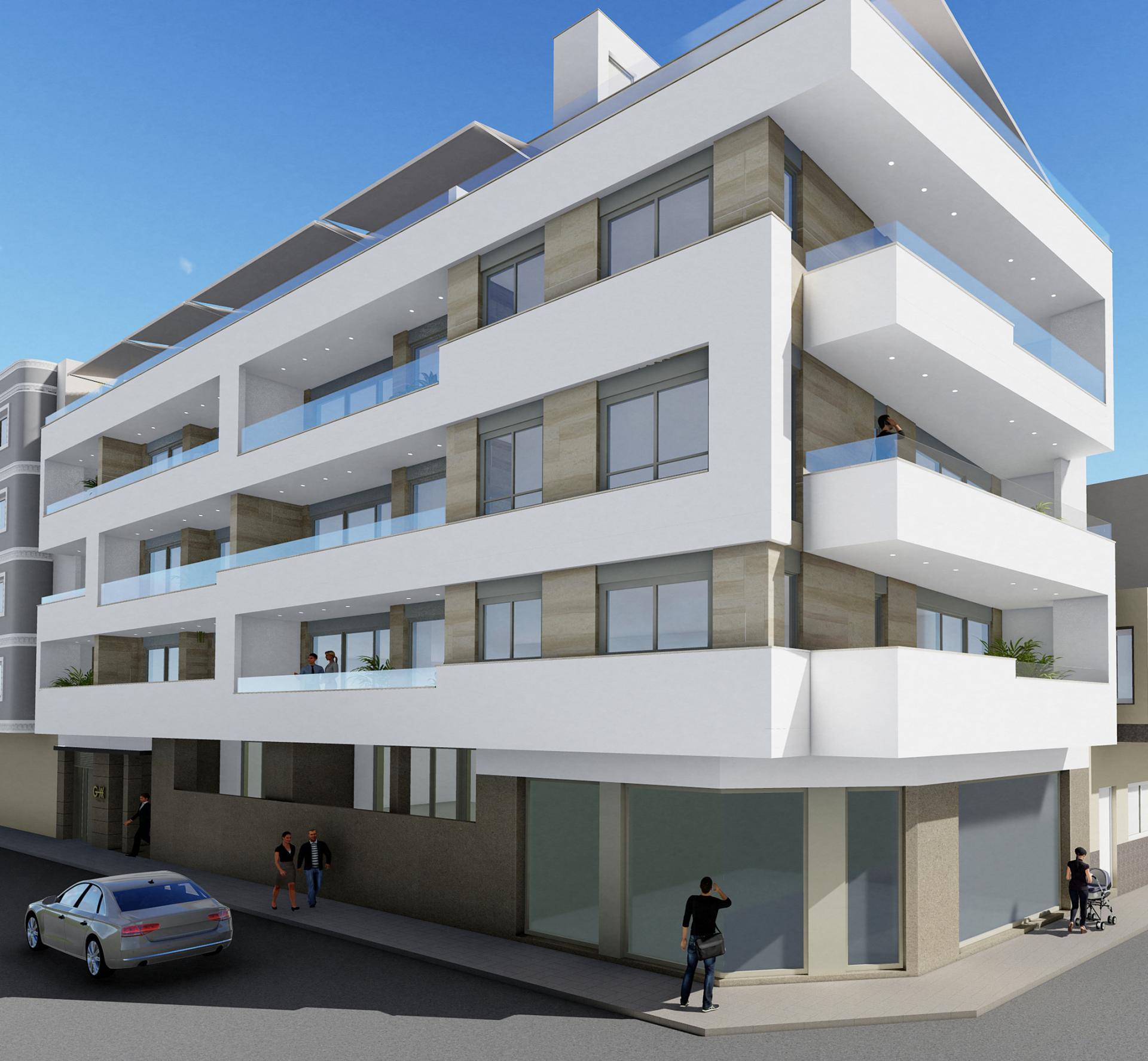 1 bedroom Apartment with terrace in Torrevieja - New build in Medvilla Spanje