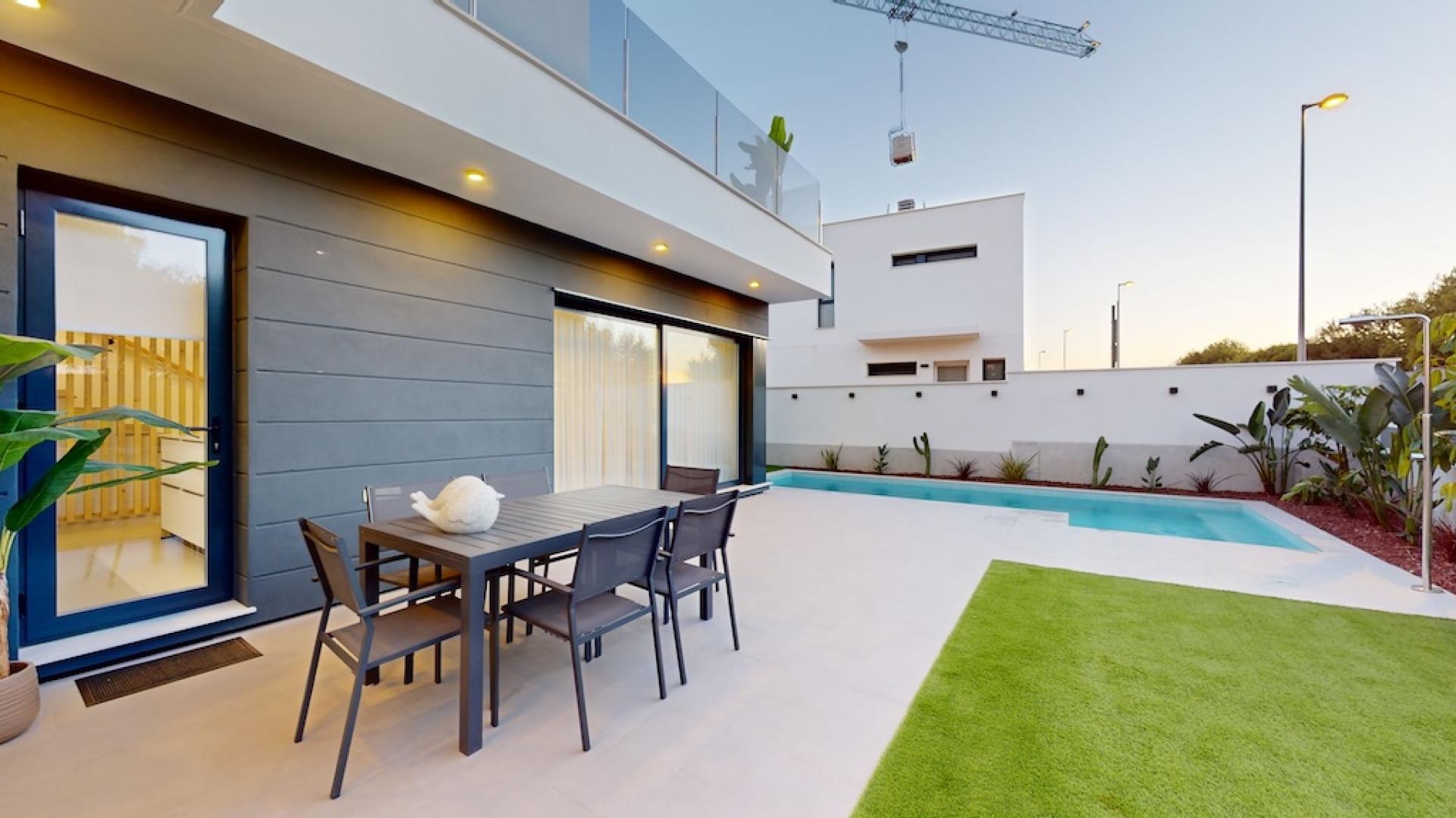 Modern villas with golf view near Murcia in Medvilla Spanje