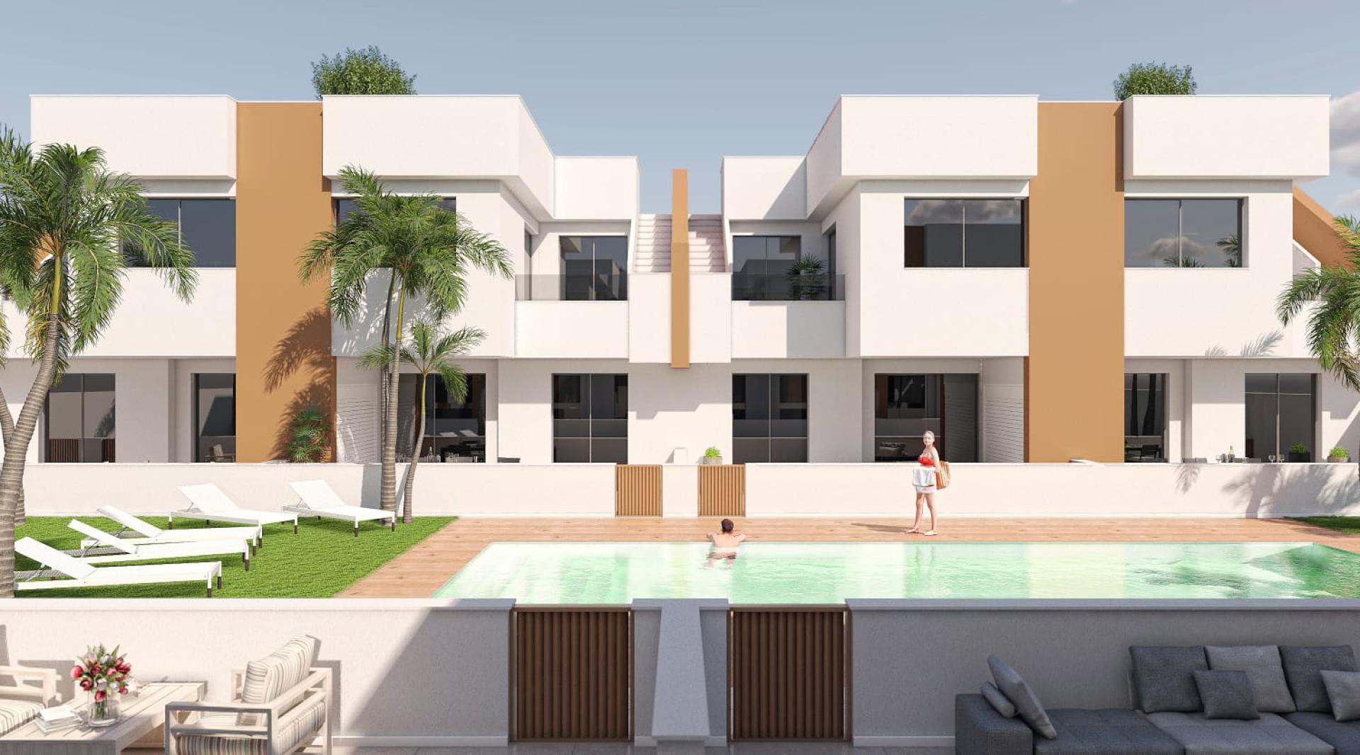 2 bedroom Apartment with garden in San Pedro Del Pinatar - New build in Medvilla Spanje