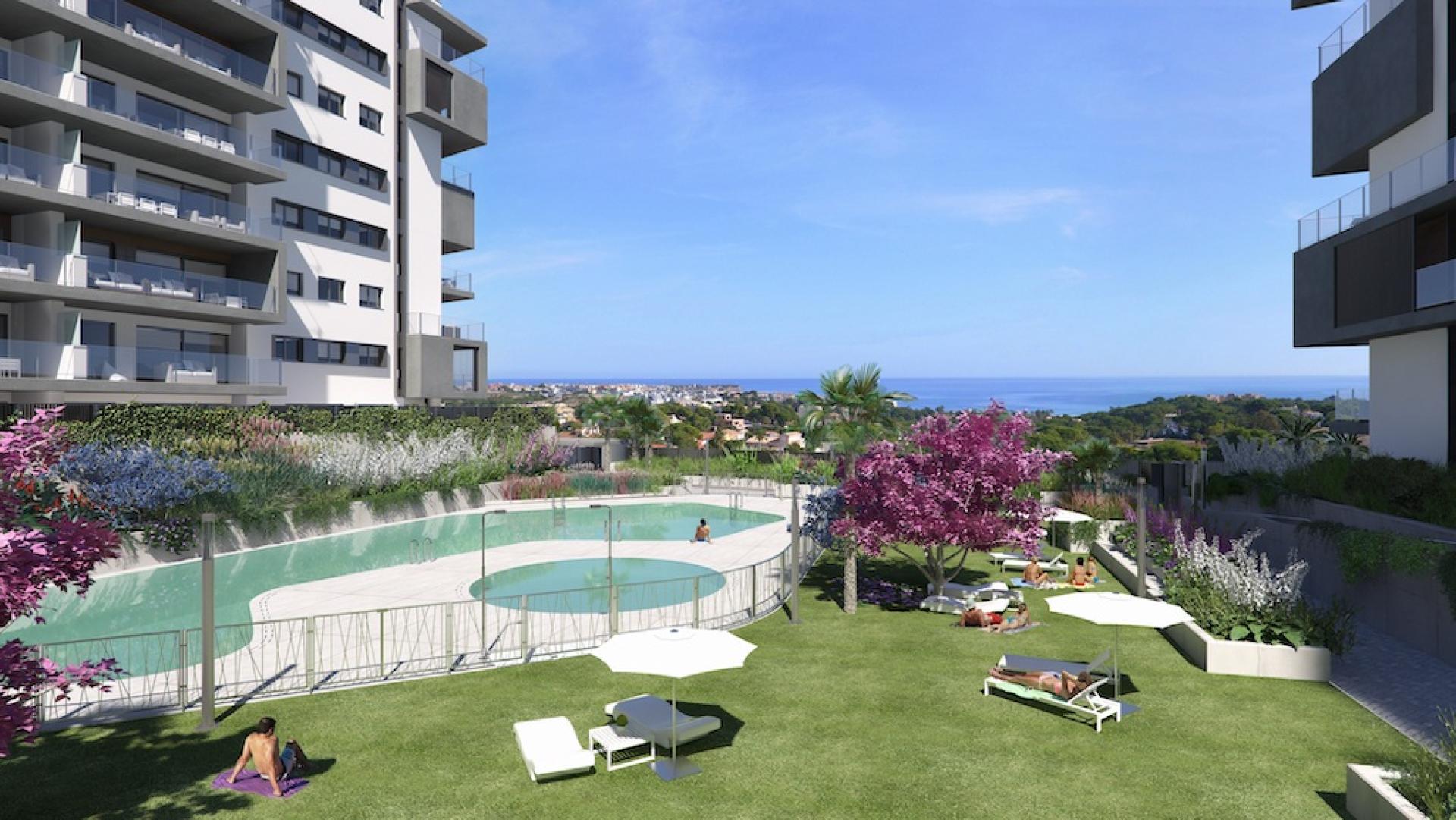 2 bedroom Apartments - solarium in Campoamor - Orihuela Costa in Medvilla Spanje