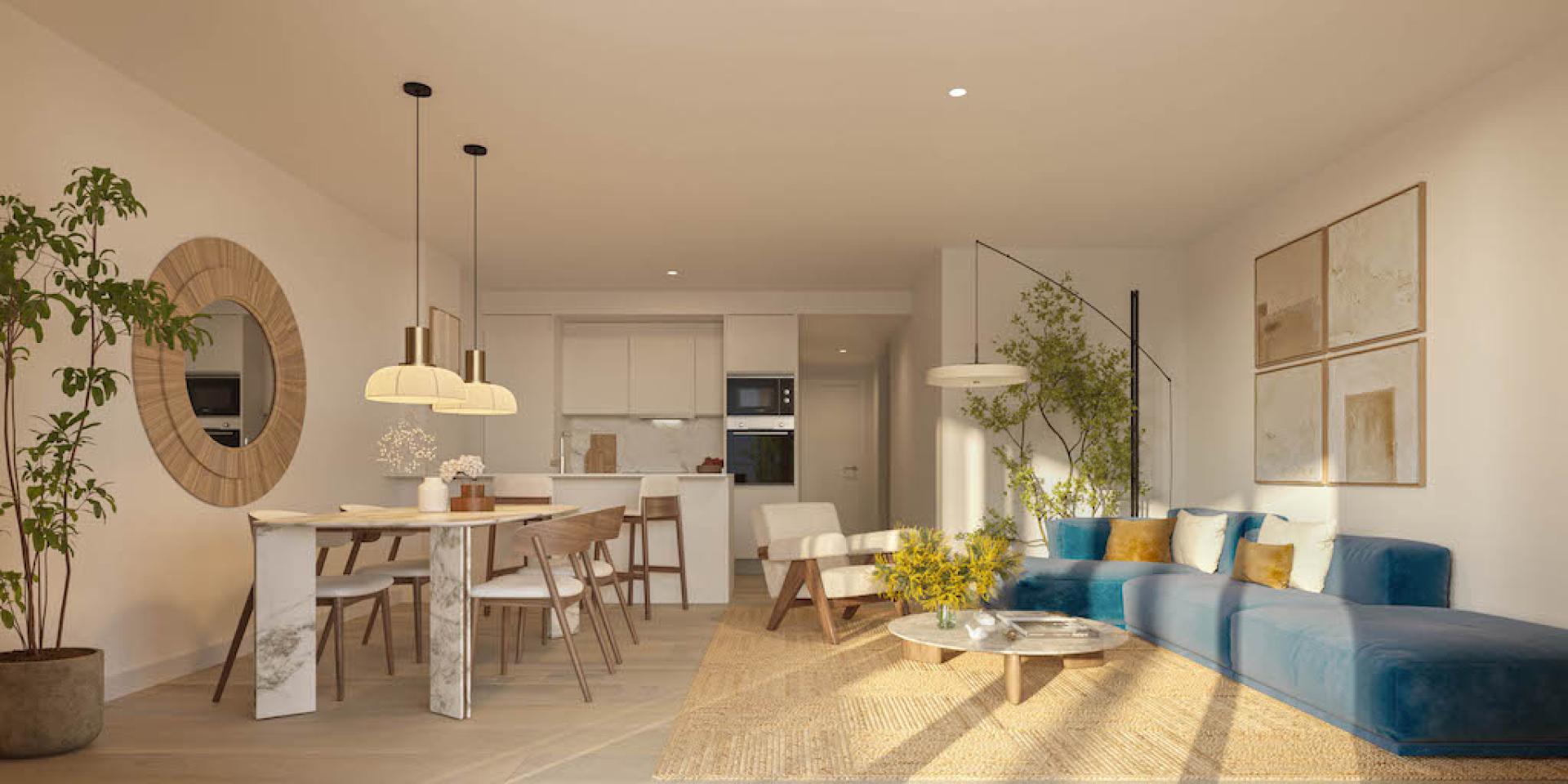 2 bedroom Apartments - solarium in Denia - New build in Medvilla Spanje