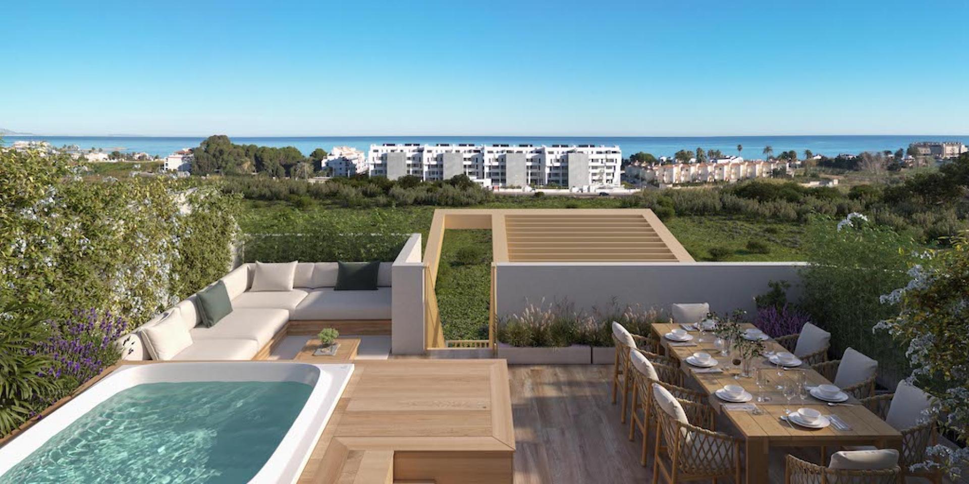 3 bedroom Apartments - solarium in Denia - New build in Medvilla Spanje