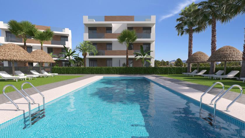 2 bedroom Apartments - solarium in Los Alcazares in Medvilla Spanje