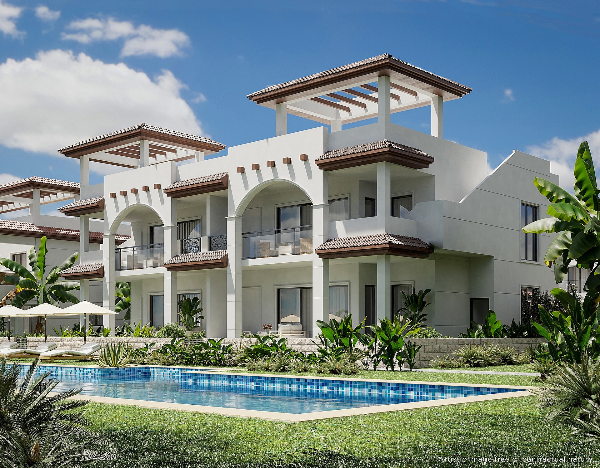 3 bedroom Apartments - solarium in Ciudad Quesada in Medvilla Spanje