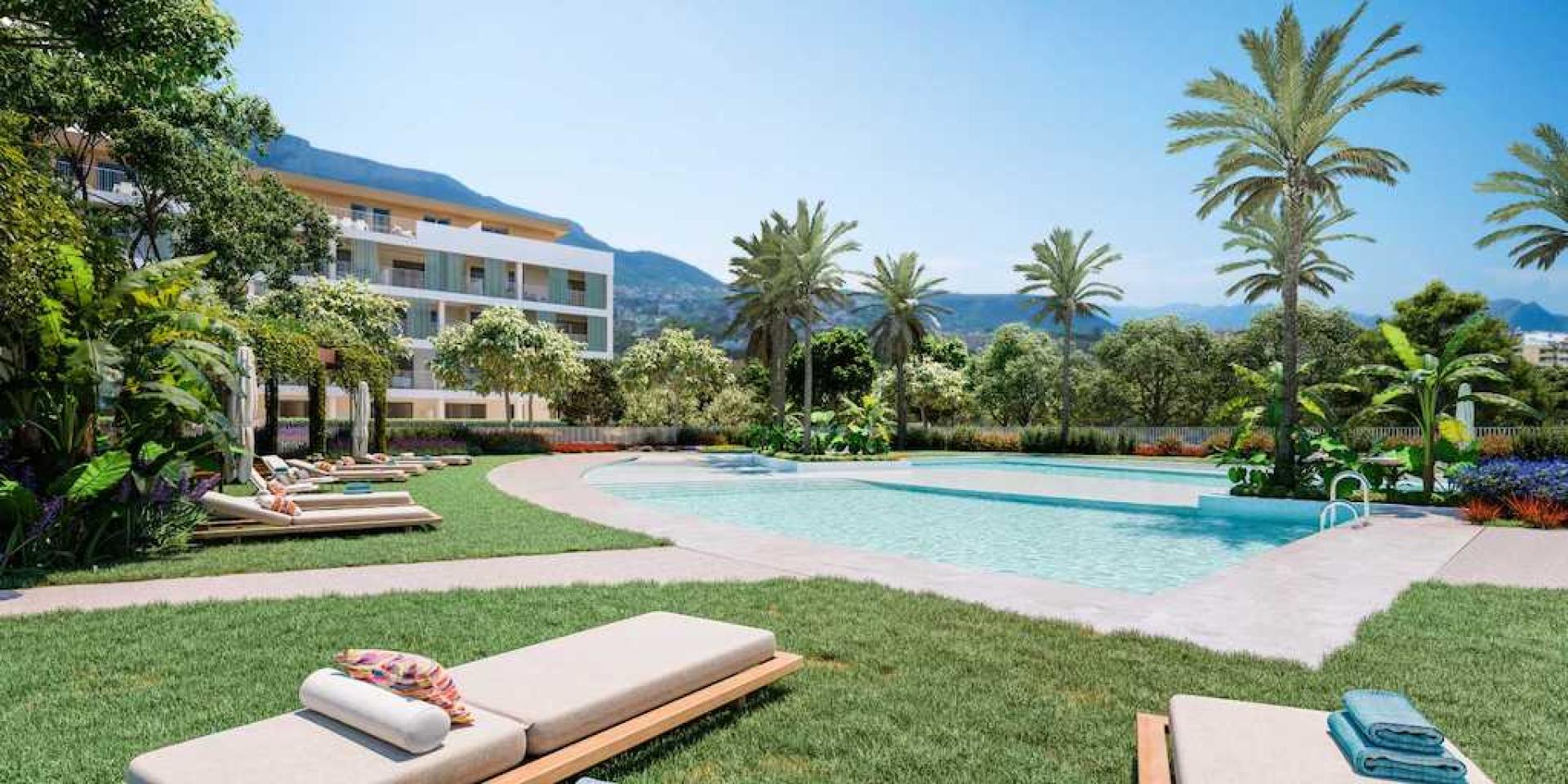 3 bedroom Apartment with garden in Denia - New build in Medvilla Spanje