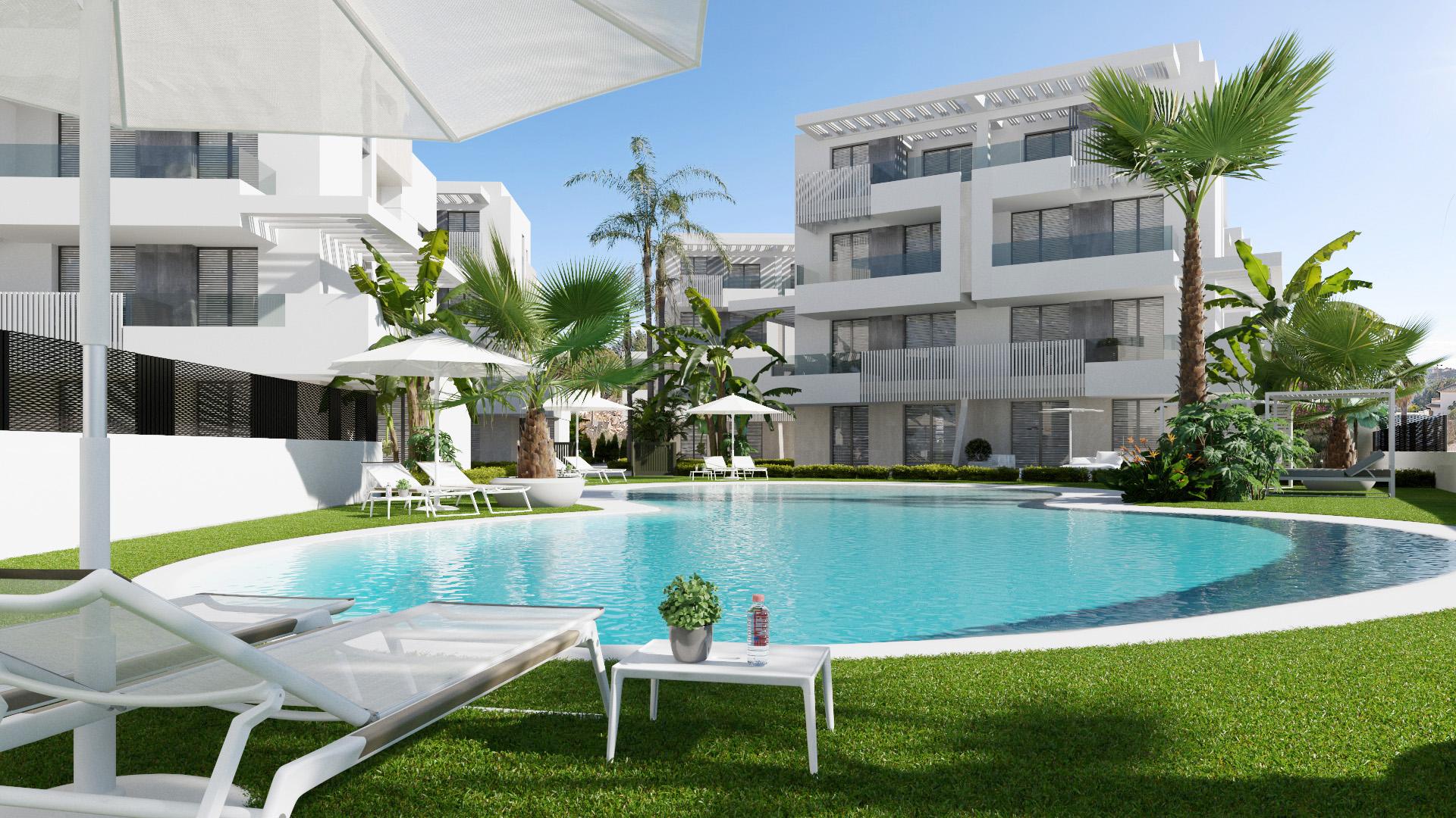 3 bedroom Apartments - solarium in Santa Rosalía Resort - New build in Medvilla Spanje