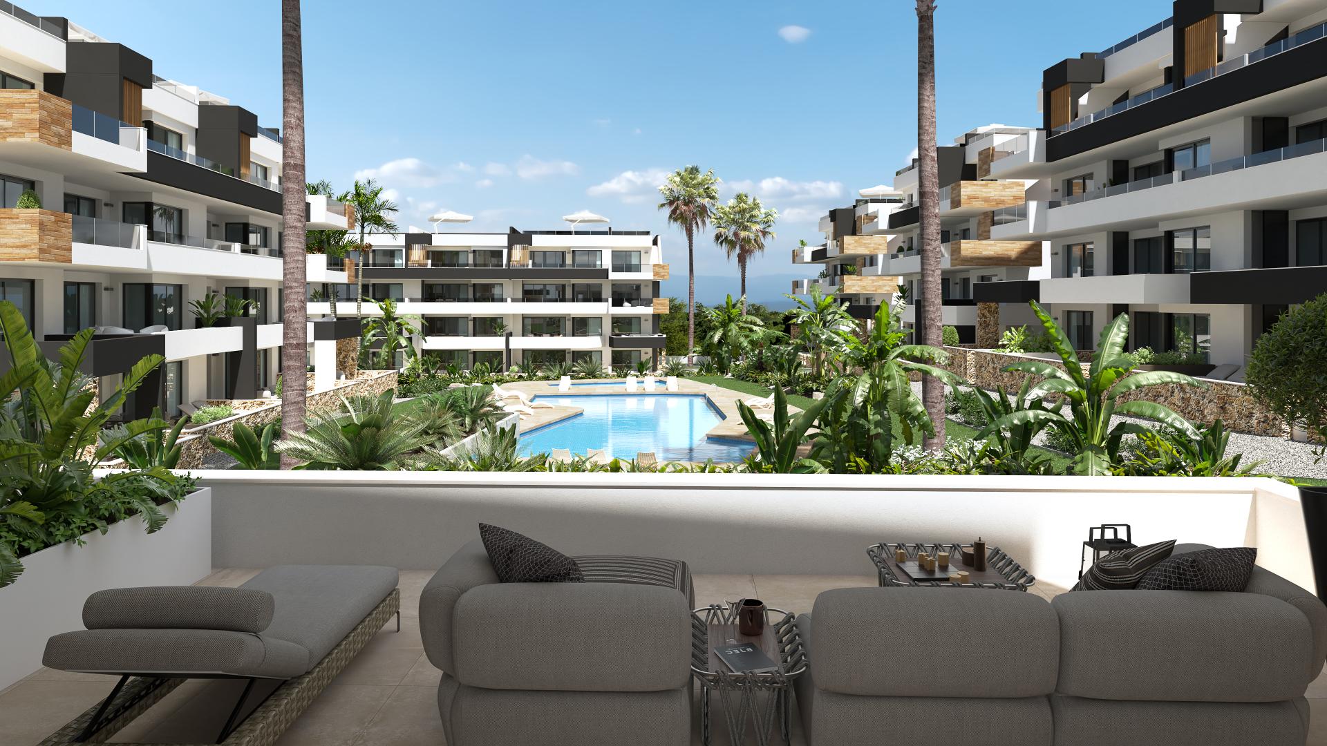 2 bedroom Apartments - solarium in Orihuela Costa in Medvilla Spanje