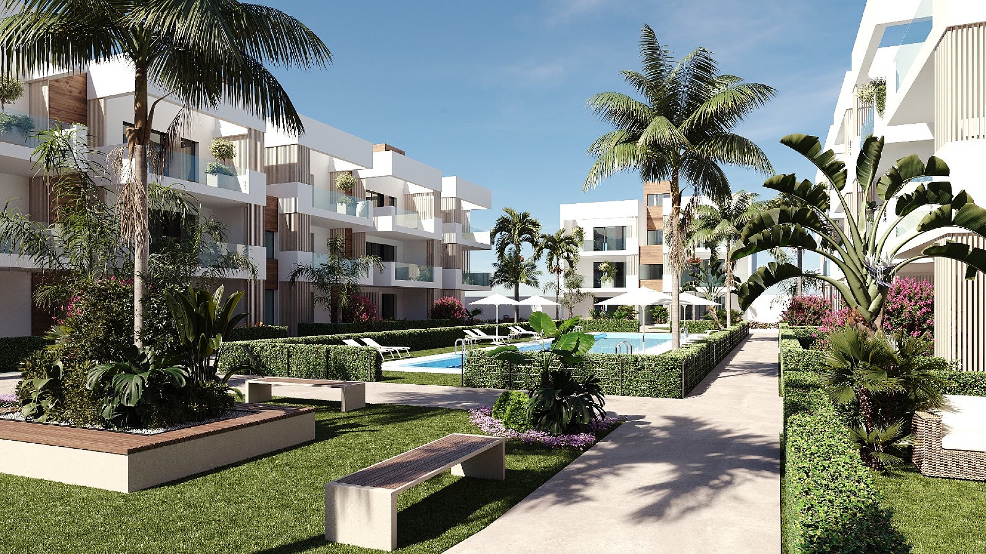 2 bedroom Apartment with garden in San Pedro Del Pinatar - New build in Medvilla Spanje