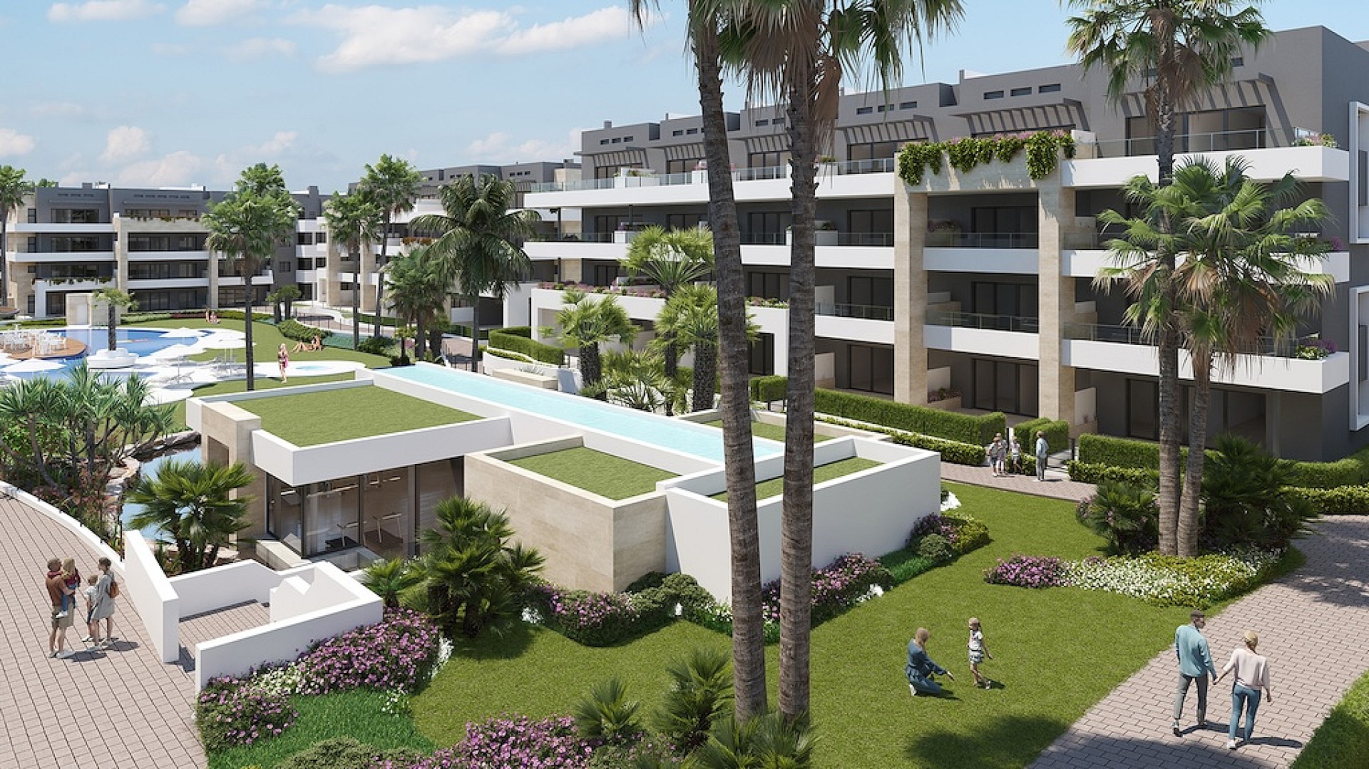 Apartments at 500m from the beach in Playa Flamenca, Orihuela in Medvilla Spanje