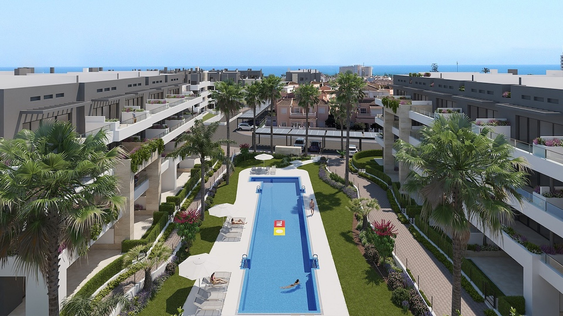 Apartments at 500m from the beach in Playa Flamenca, Orihuela in Medvilla Spanje