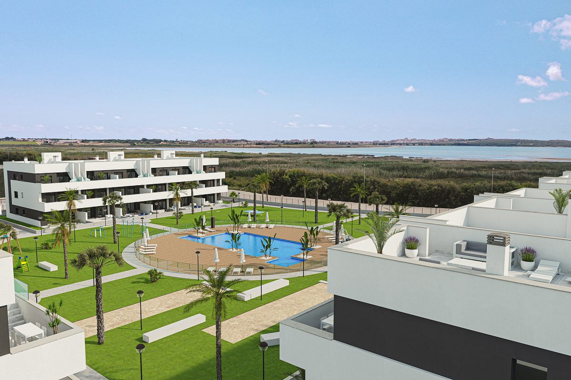 3 bedroom Apartments - solarium in El Raso - New build in Medvilla Spanje