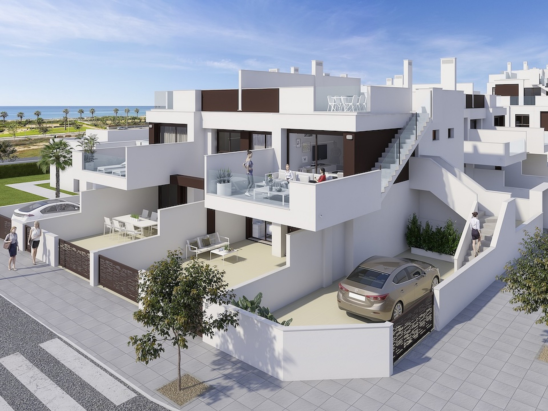 3 bedroom Terraced villa in Torre de la Horadada - New build in Medvilla Spanje