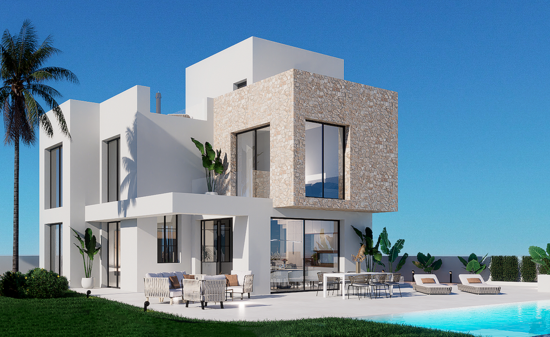 3 bedroom Villa in Finestrat - New build in Medvilla Spanje