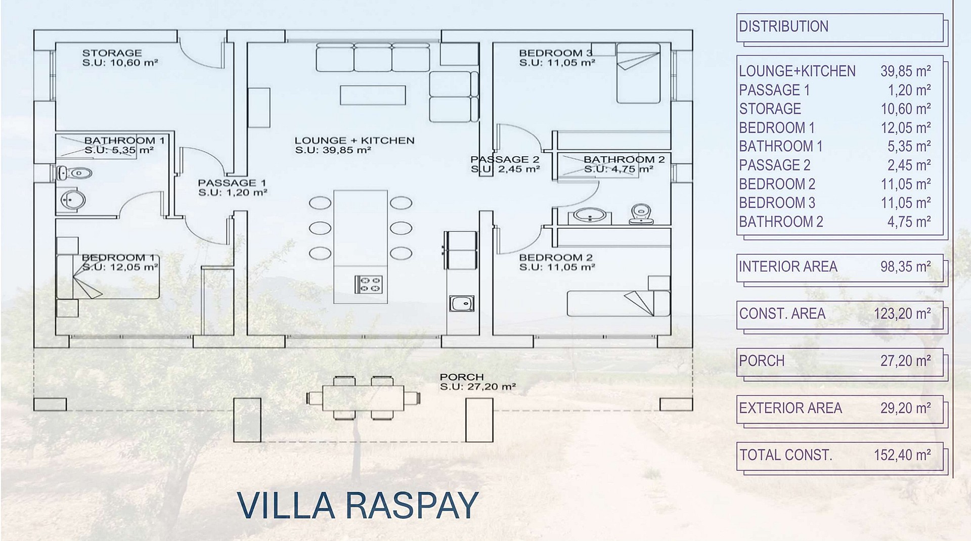 3 bedroom Villa in Aspe in Medvilla Spanje