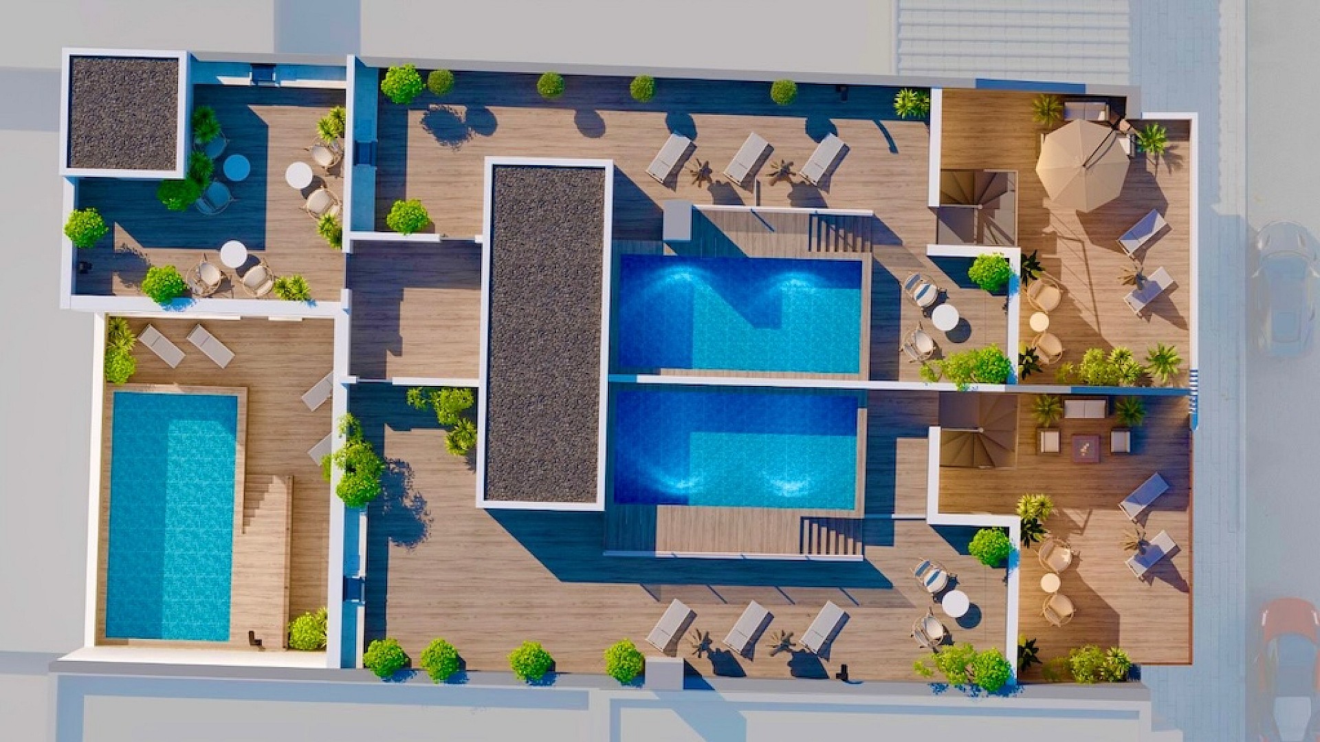 3 bedroom Apartments - solarium in Torrevieja - New build in Medvilla Spanje