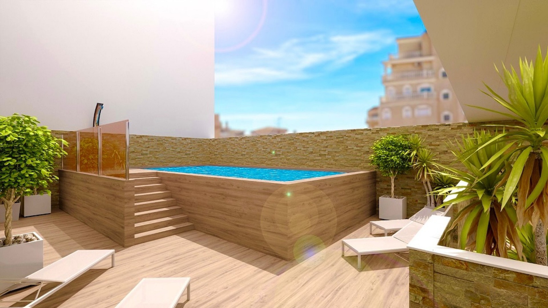 3 bedroom Apartments - solarium in Torrevieja - New build in Medvilla Spanje