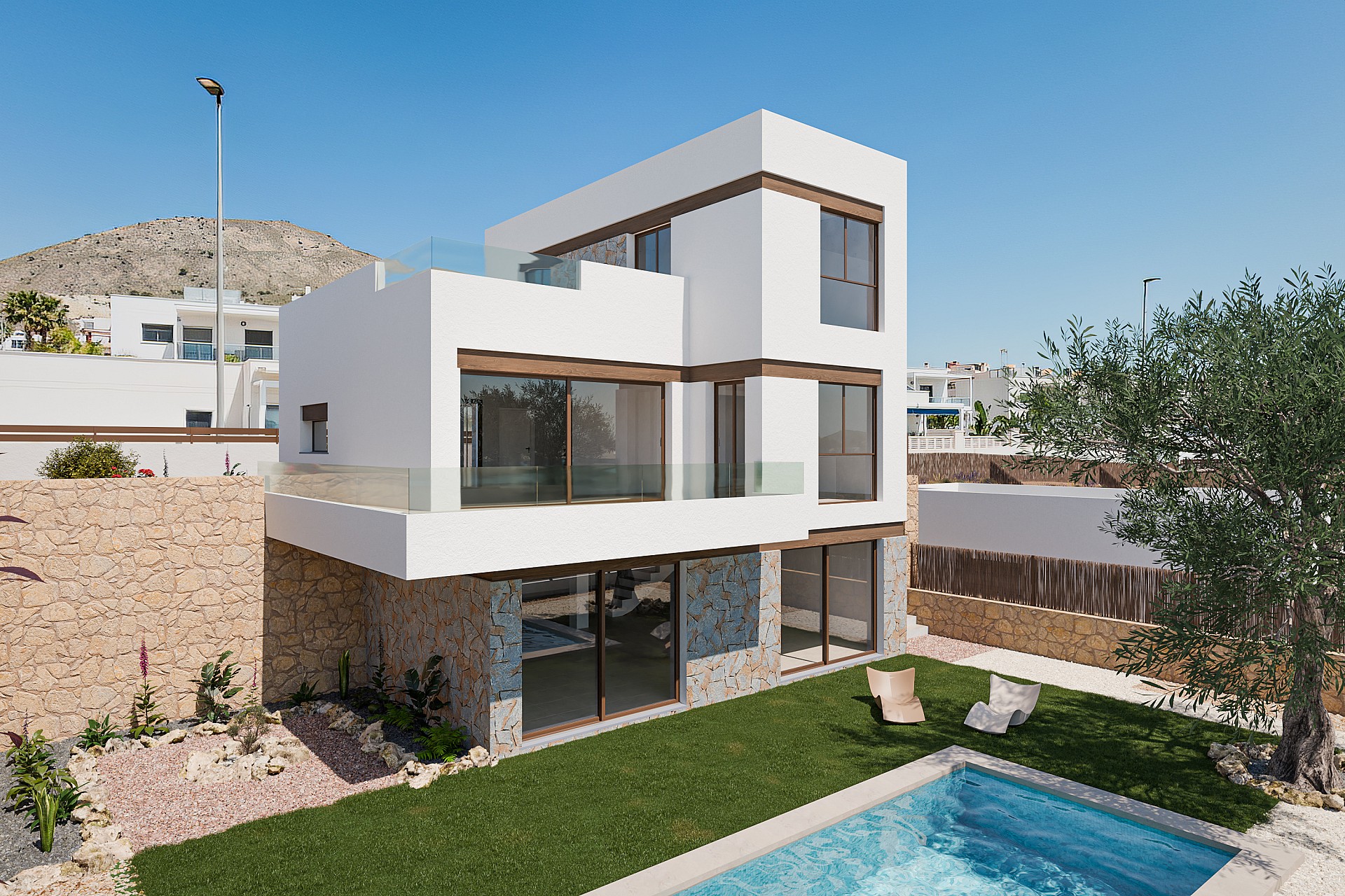 3 bedroom Villa in Finestrat - New build in Medvilla Spanje