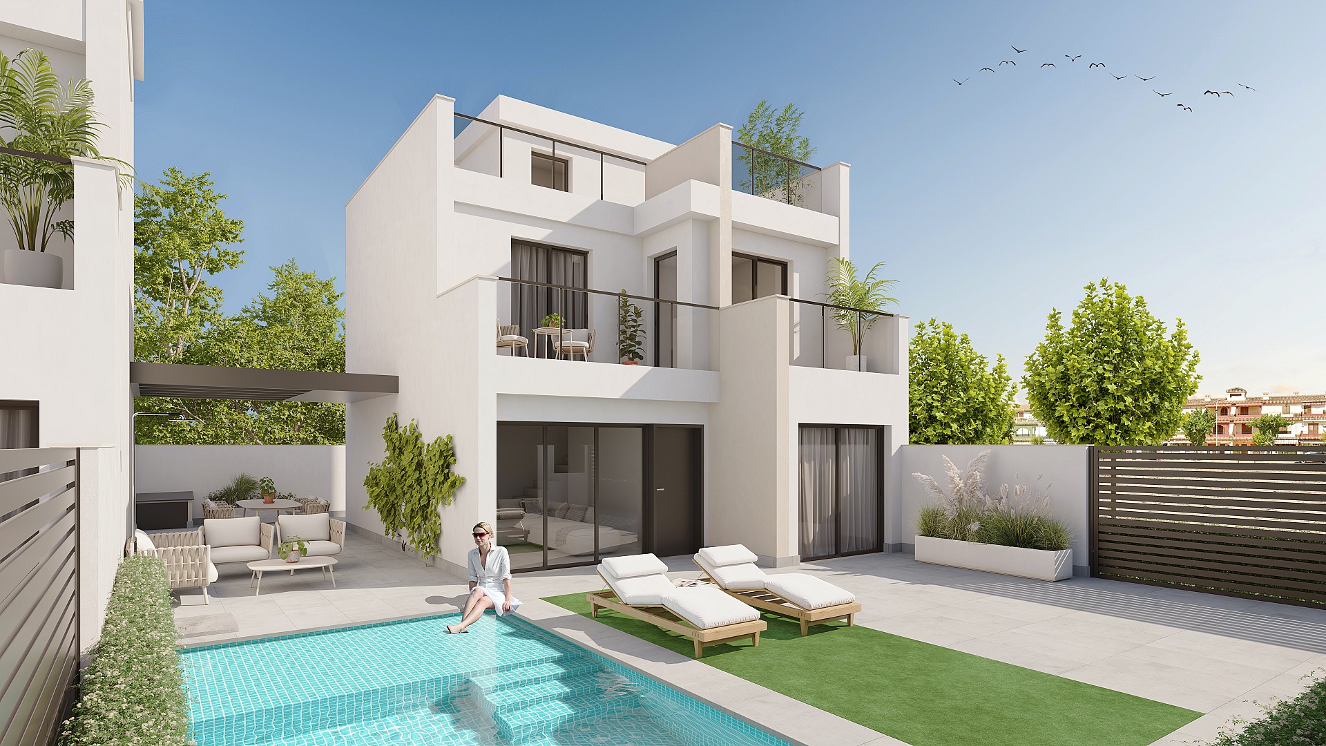 3 bedroom Villa in Los Alcazares - New build in Medvilla Spanje