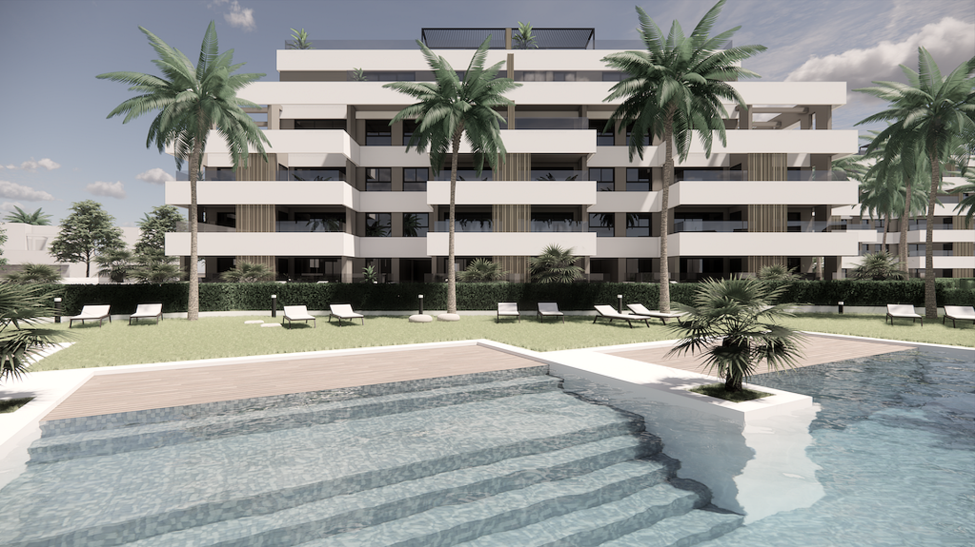 3 bedroom Apartments - solarium in Santa Rosalía Resort - New build in Medvilla Spanje