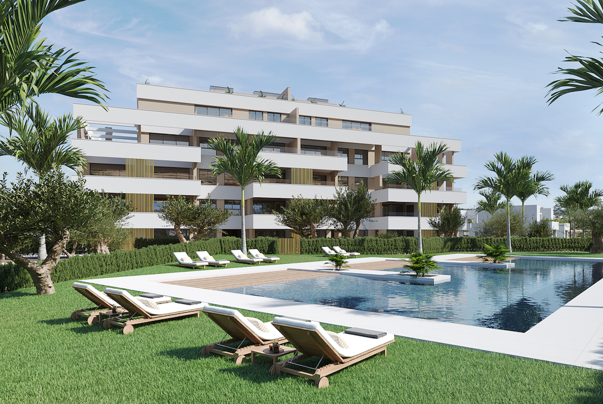 3 bedroom Apartments - solarium in Santa Rosalía Resort - New build in Medvilla Spanje