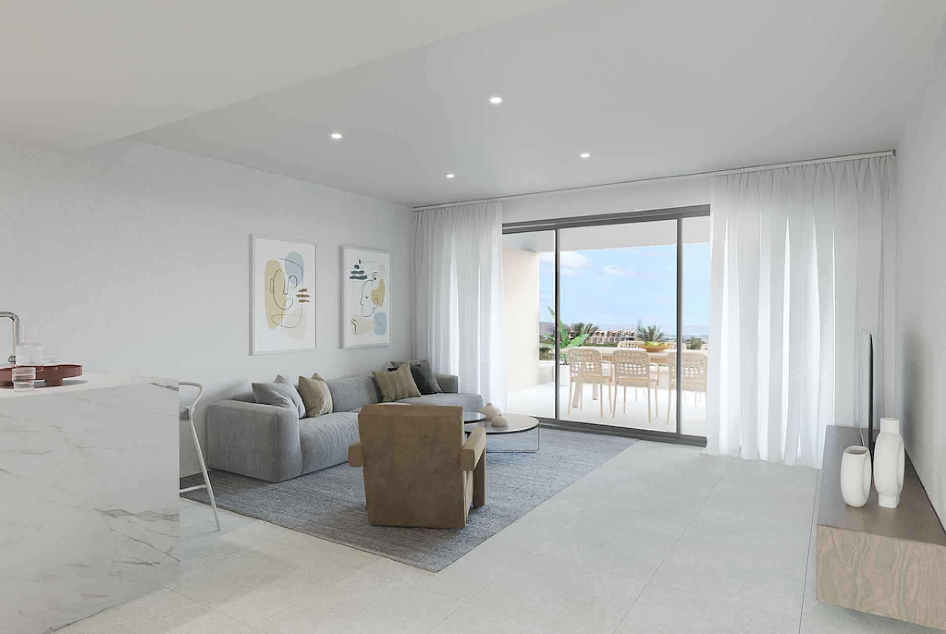 3 bedroom Apartments - solarium in Santa Rosalía Resort - New build in Medvilla Spanje