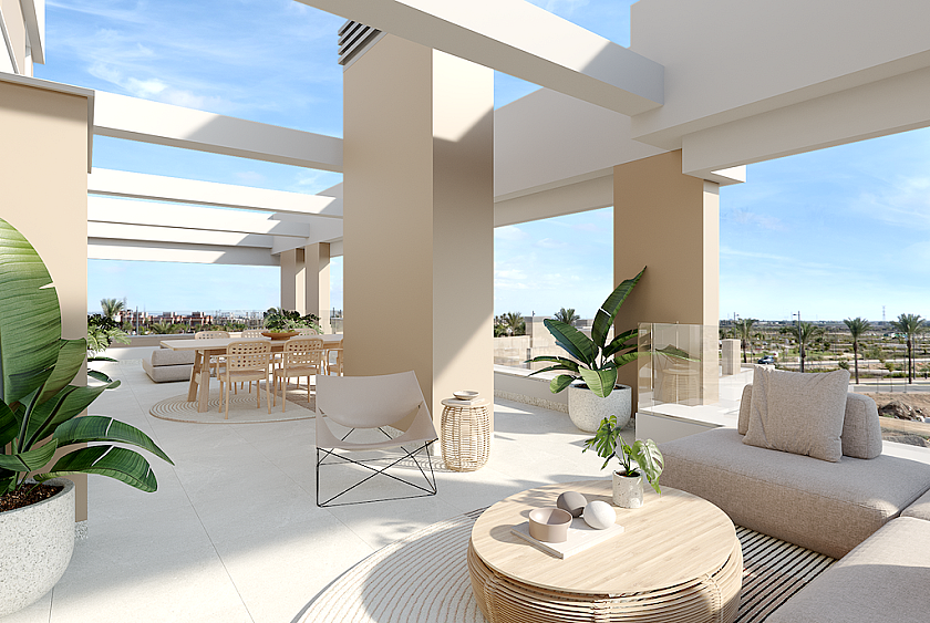 3 bedroom Apartments - solarium in Santa Rosalía Resort in Medvilla Spanje