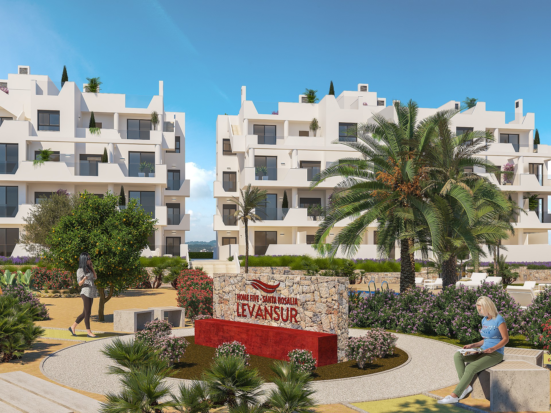 2 bedroom Apartments - solarium in Santa Rosalía Resort - New build in Medvilla Spanje