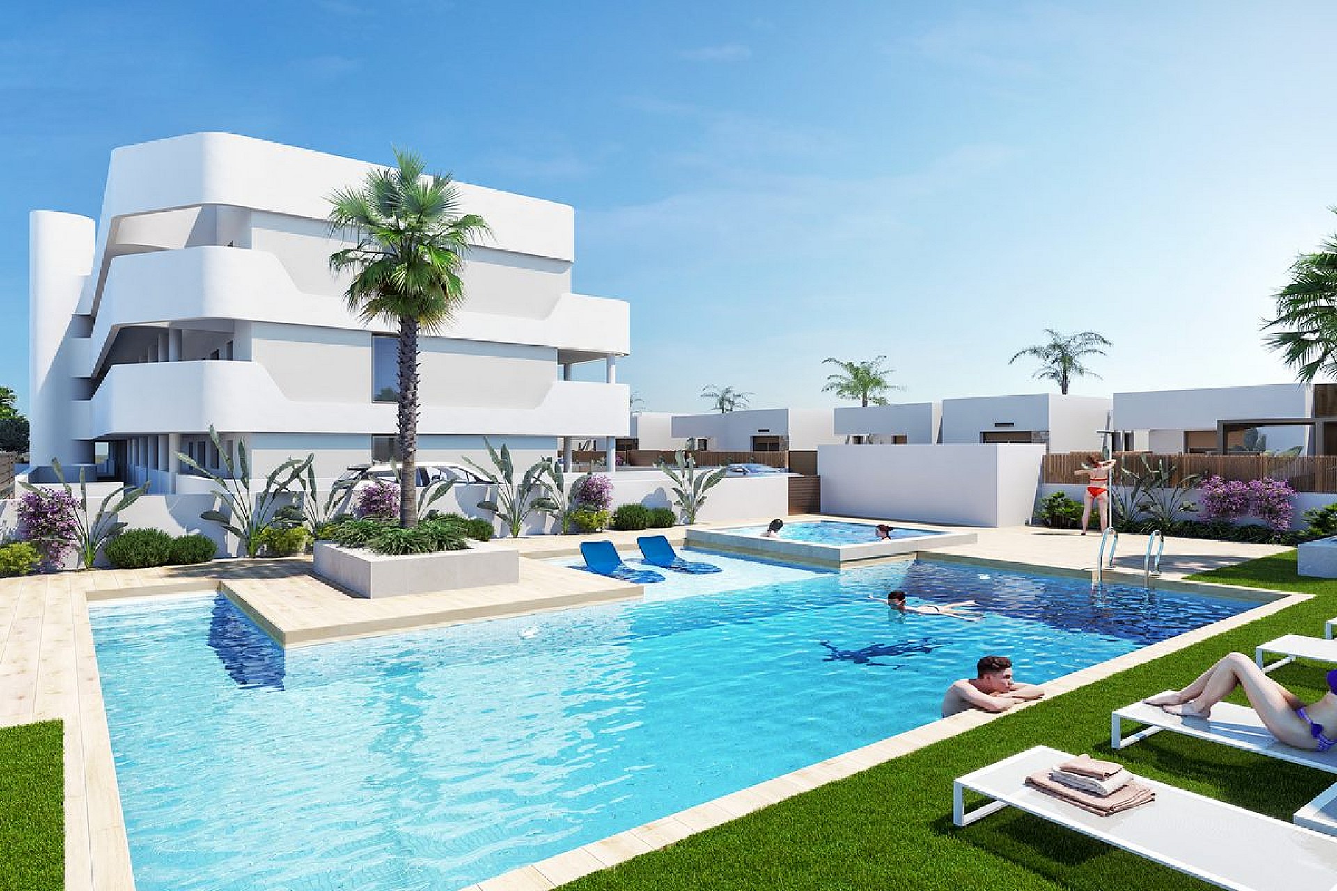 2 bedroom Apartment with terrace in Los Alcazares - New build in Medvilla Spanje