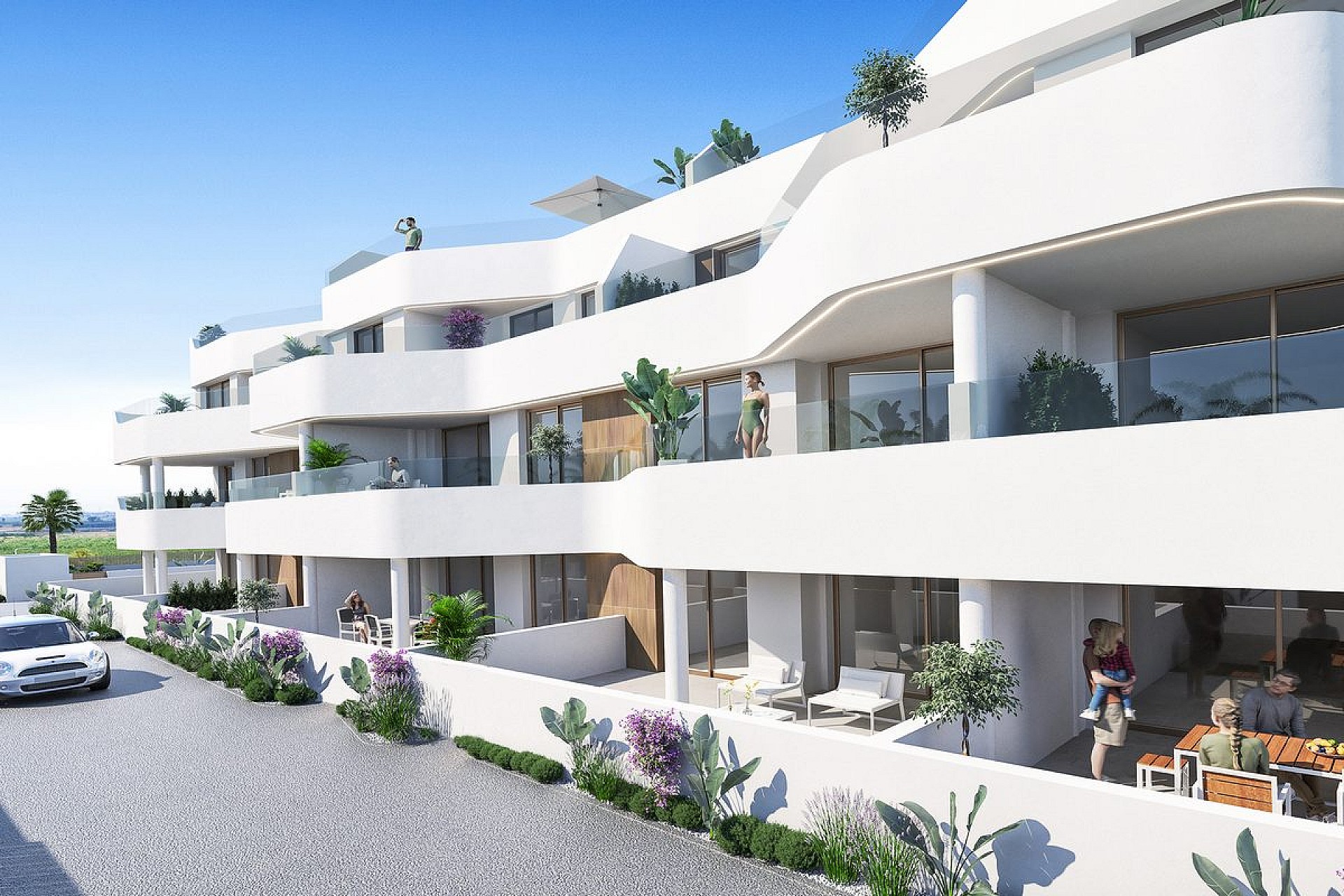 3 bedroom Apartments - solarium in Los Alcazares - New build in Medvilla Spanje