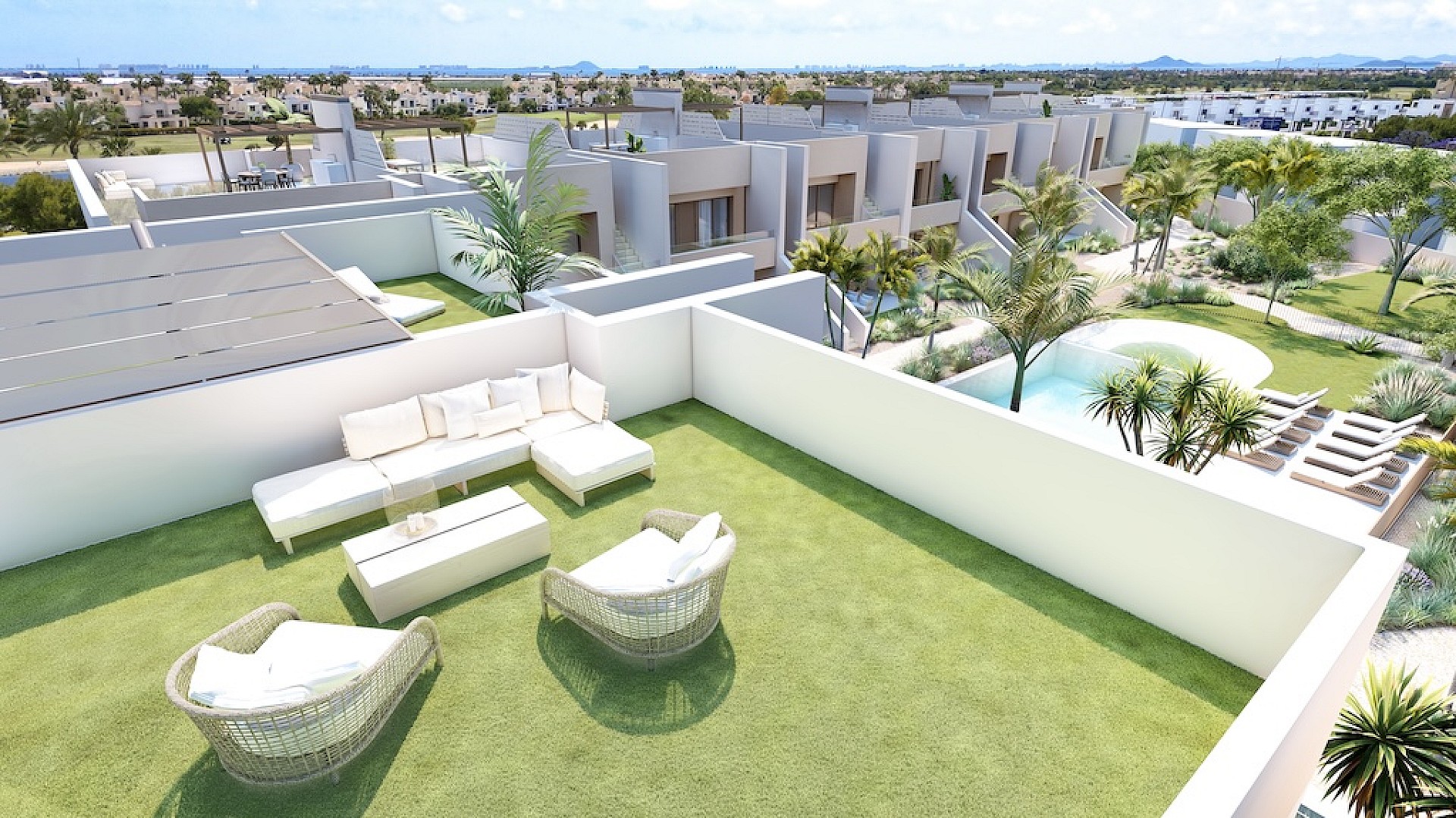 3 bedroom Apartments - solarium in Roda Golf - New build in Medvilla Spanje