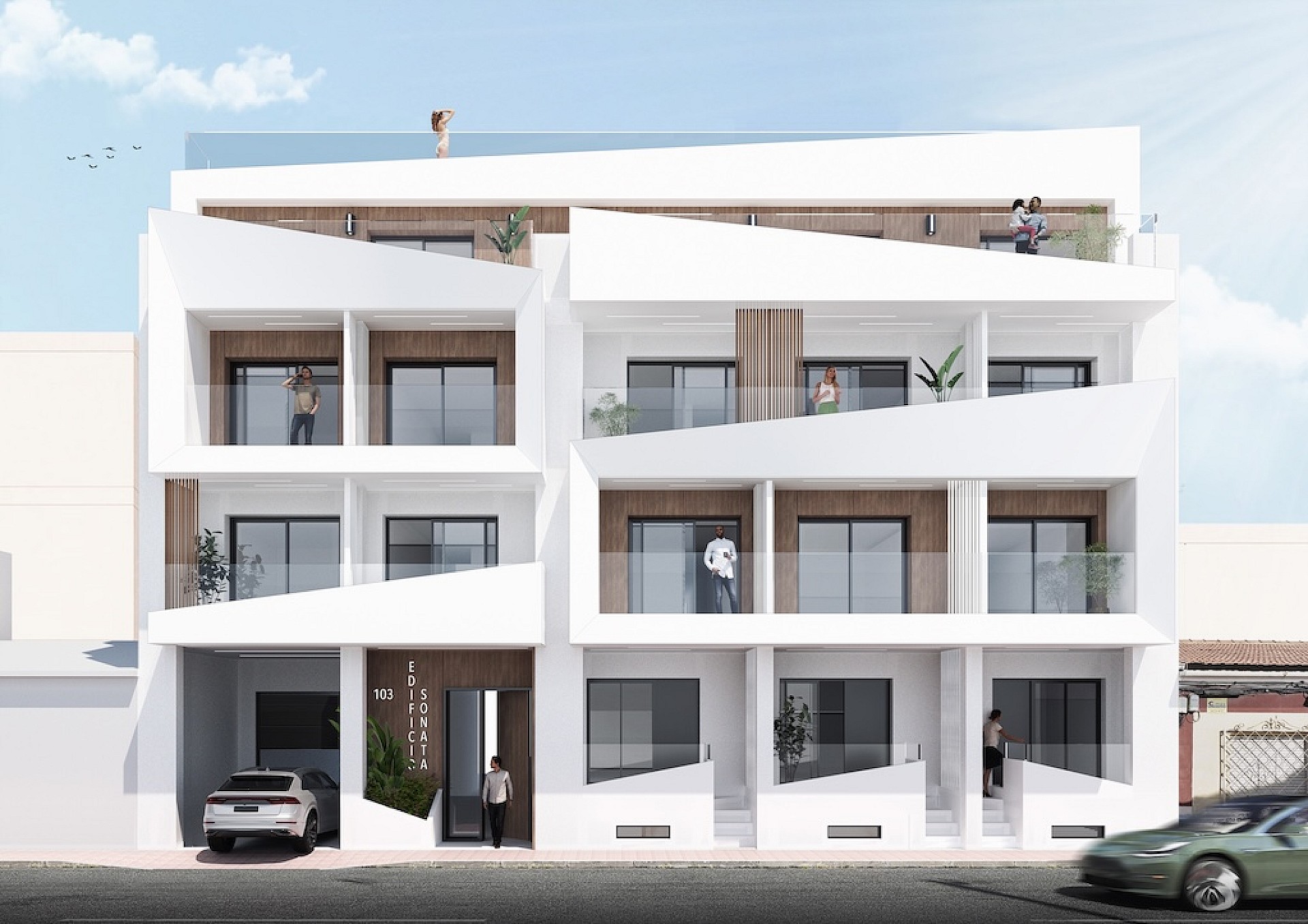 1 bedroom Apartment with terrace in Torrevieja - New build in Medvilla Spanje