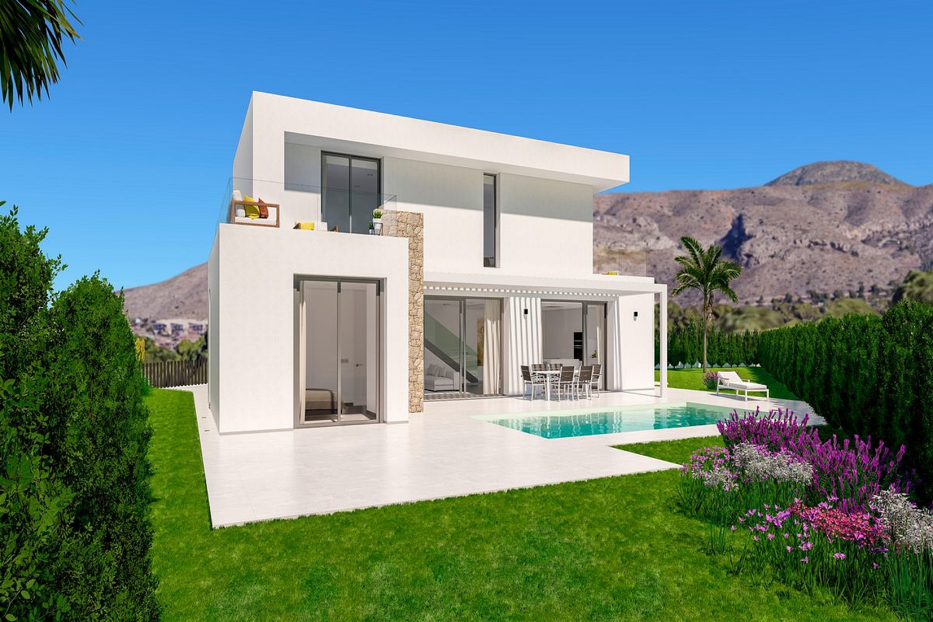 3 bedroom Villa in Finestrat - New build in Medvilla Spanje