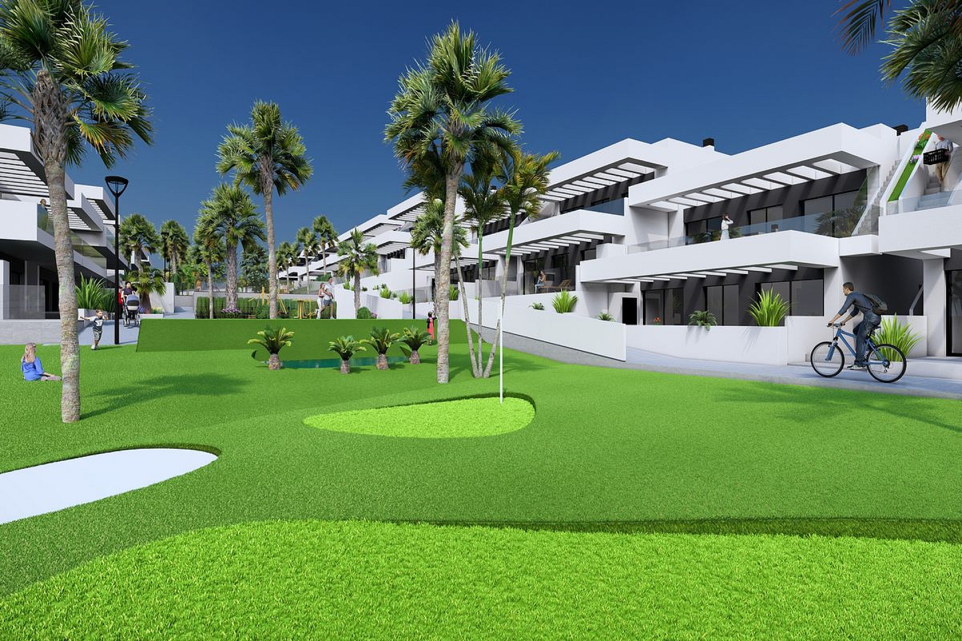 2 bedroom Apartment with garden in La Finca Golf - New build in Medvilla Spanje