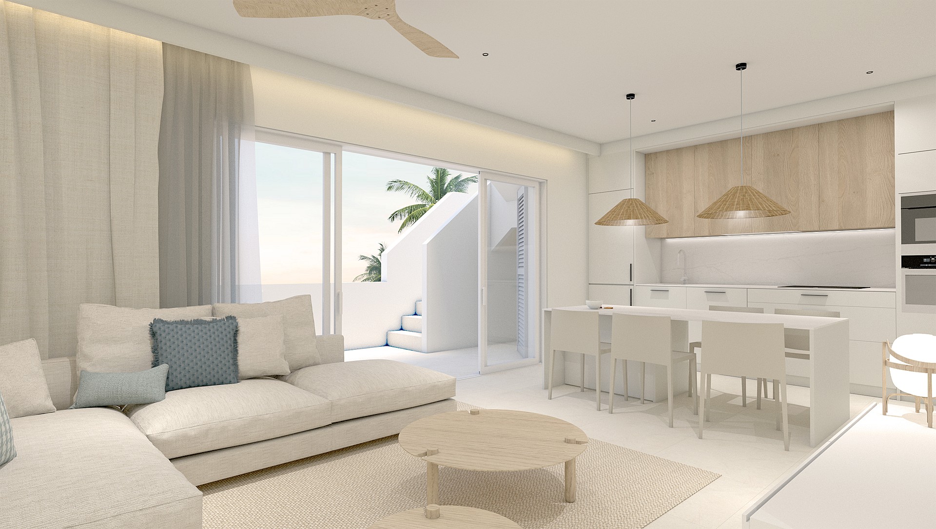 3 bedroom Apartments - solarium in Torre de la Horadada - New build in Medvilla Spanje