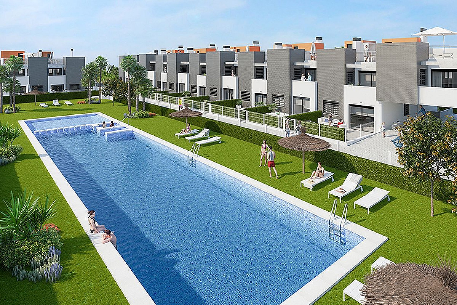 2 bedroom Apartments - solarium in Torrevieja - New build in Medvilla Spanje