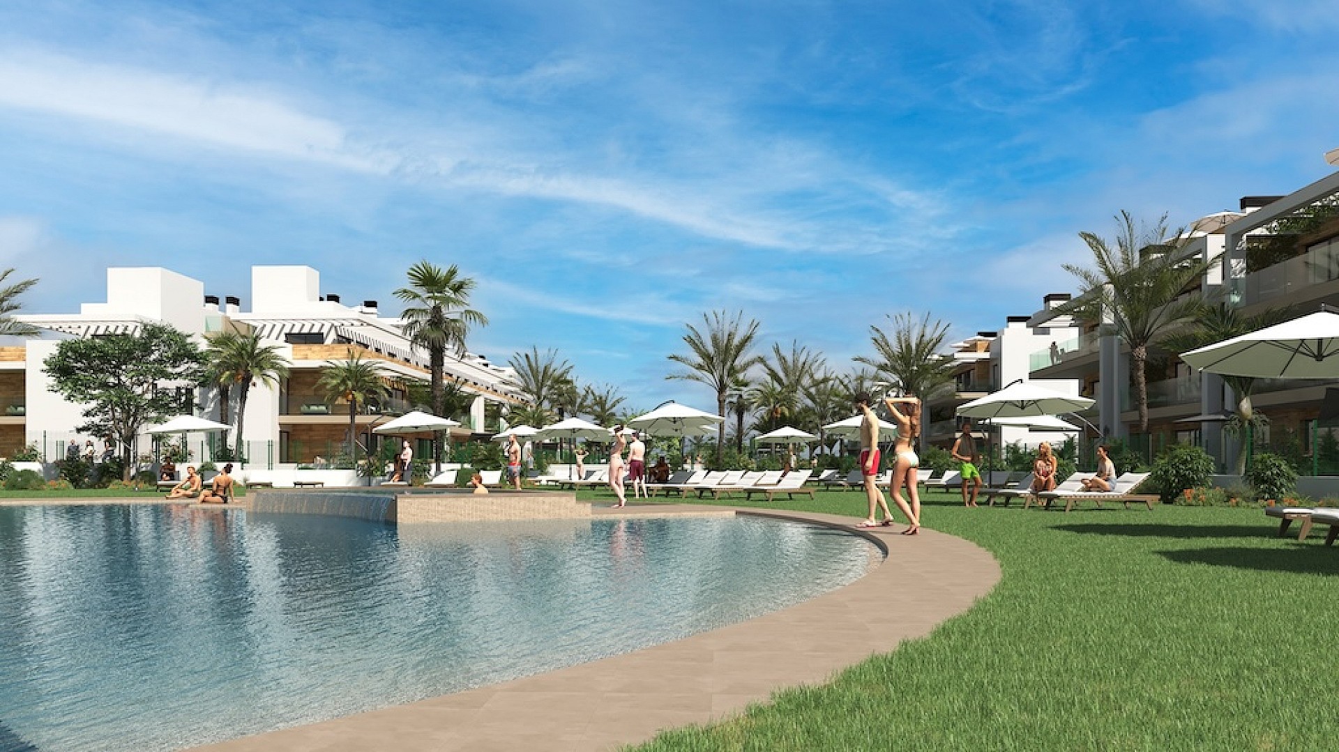 2 bedroom Apartments - solarium in Los Alcazares - New build in Medvilla Spanje