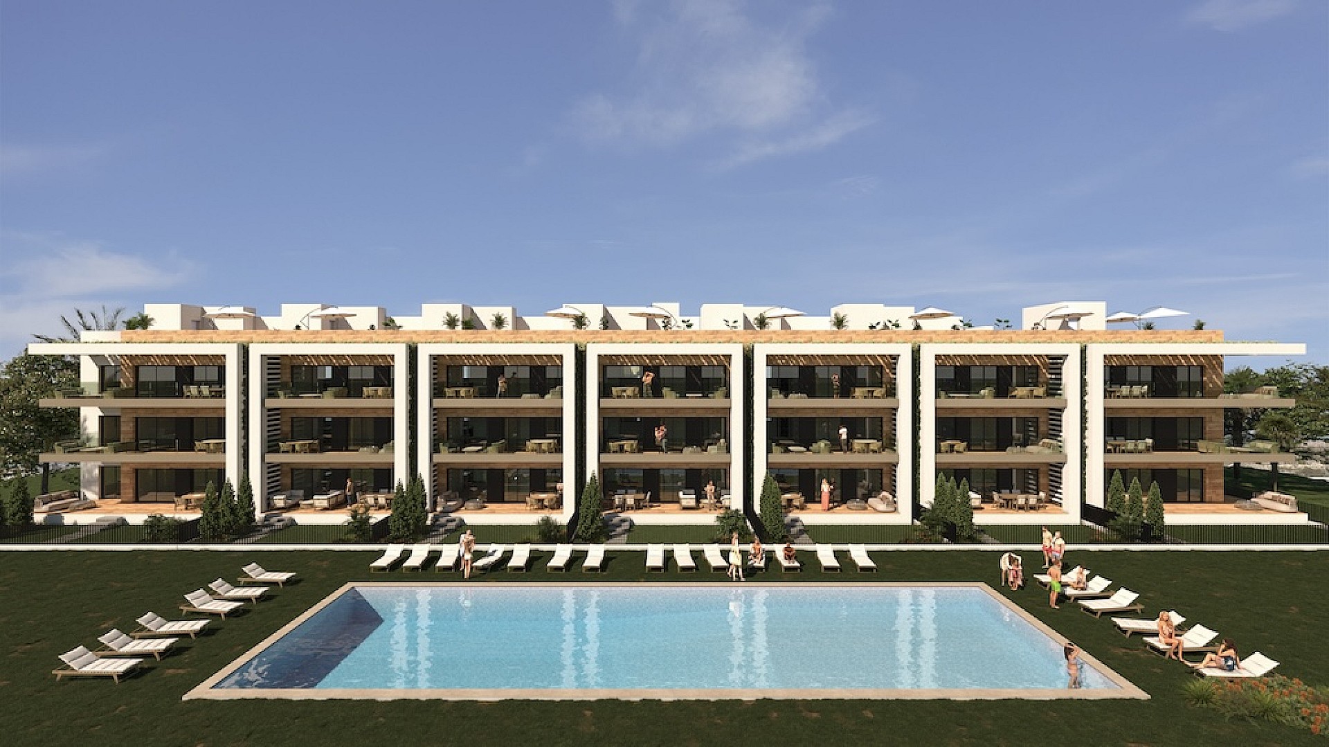 2 bedroom Apartments - solarium in Los Alcazares - New build in Medvilla Spanje