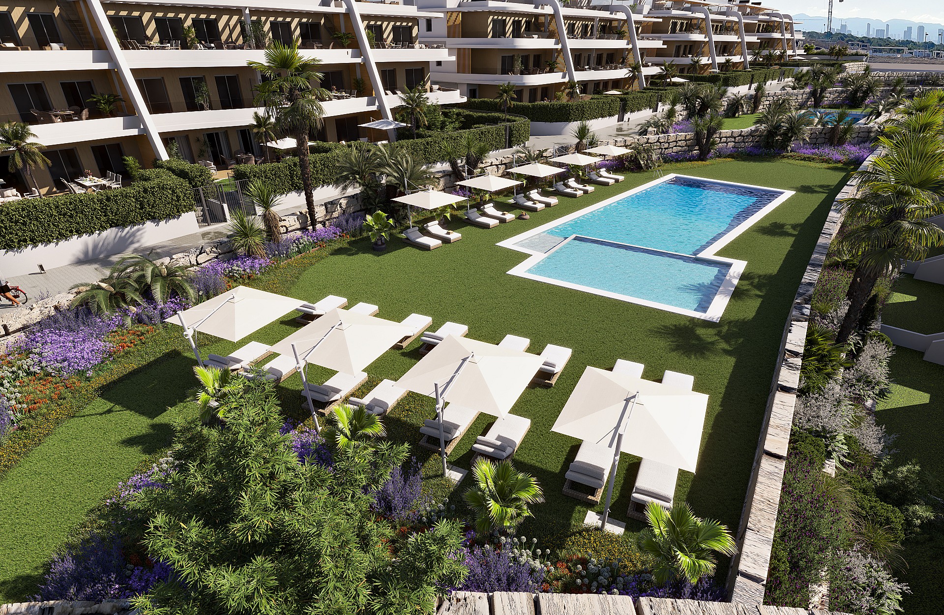 3 bedroom Apartments - solarium in Finestrat - New build in Medvilla Spanje