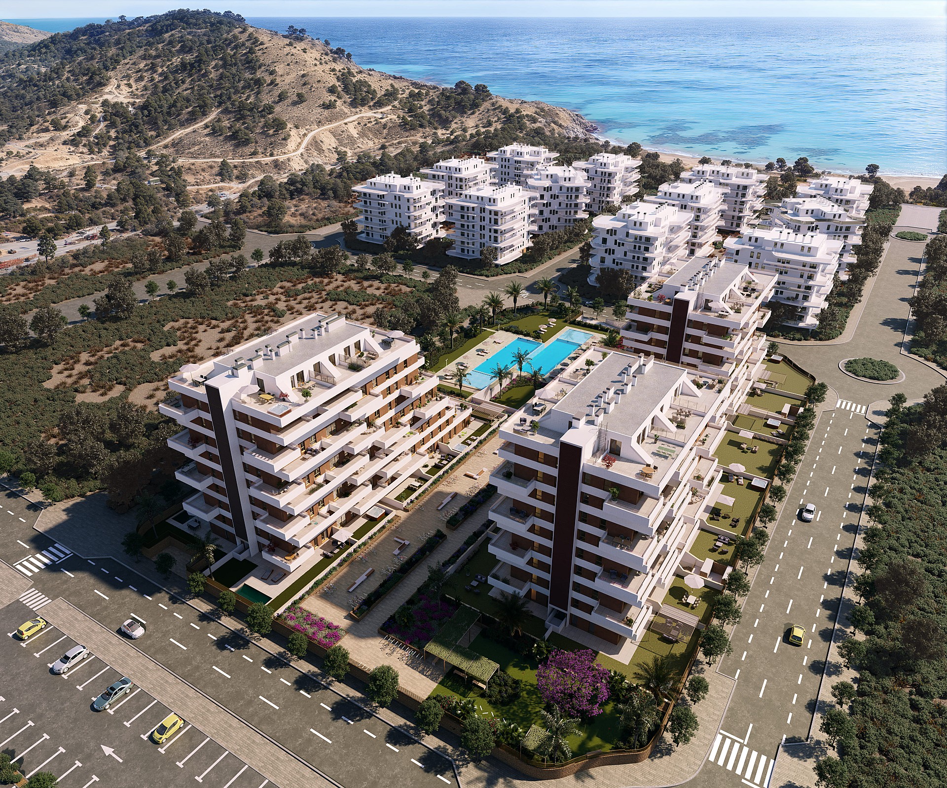 3 bedroom Apartments - solarium in Villajoyosa - New build in Medvilla Spanje