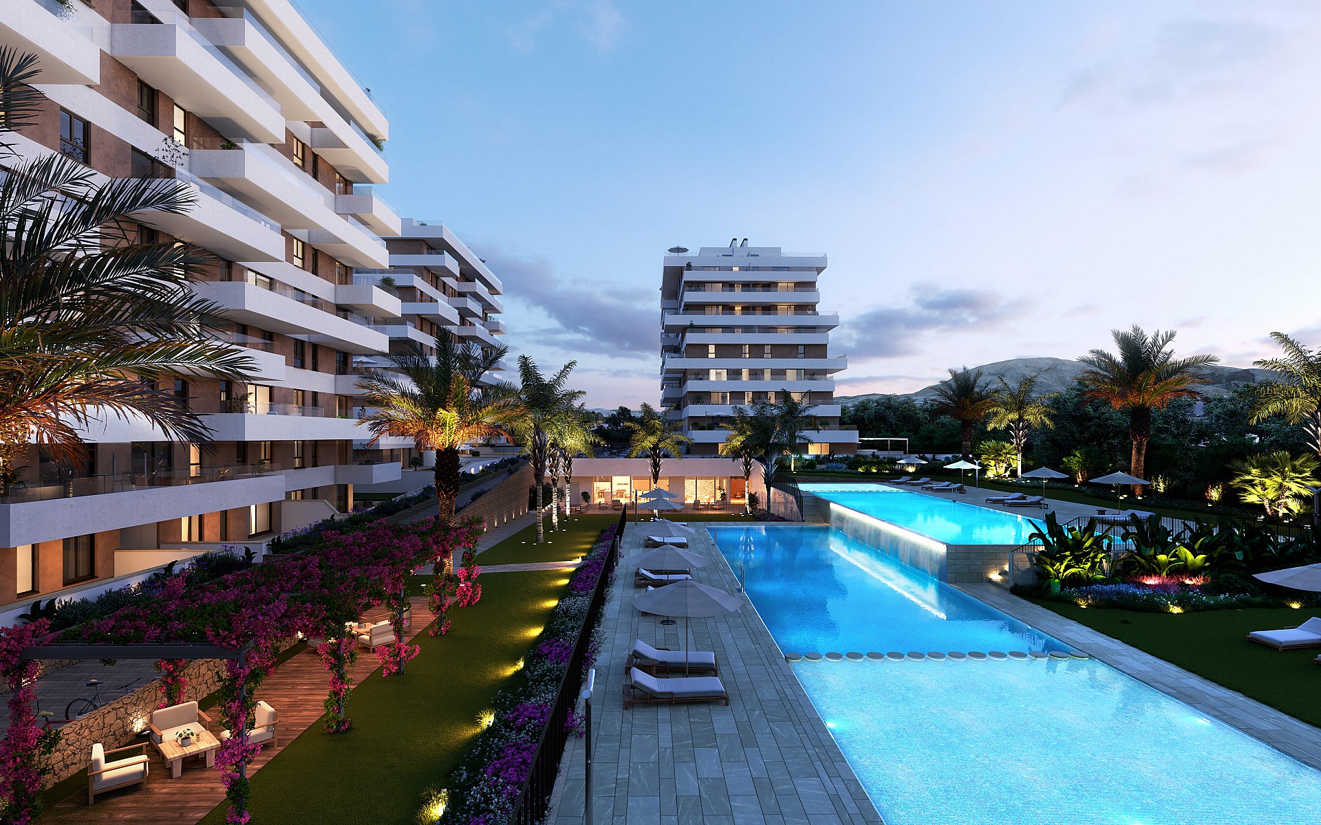 3 bedroom Apartments - solarium in Villajoyosa - New build in Medvilla Spanje