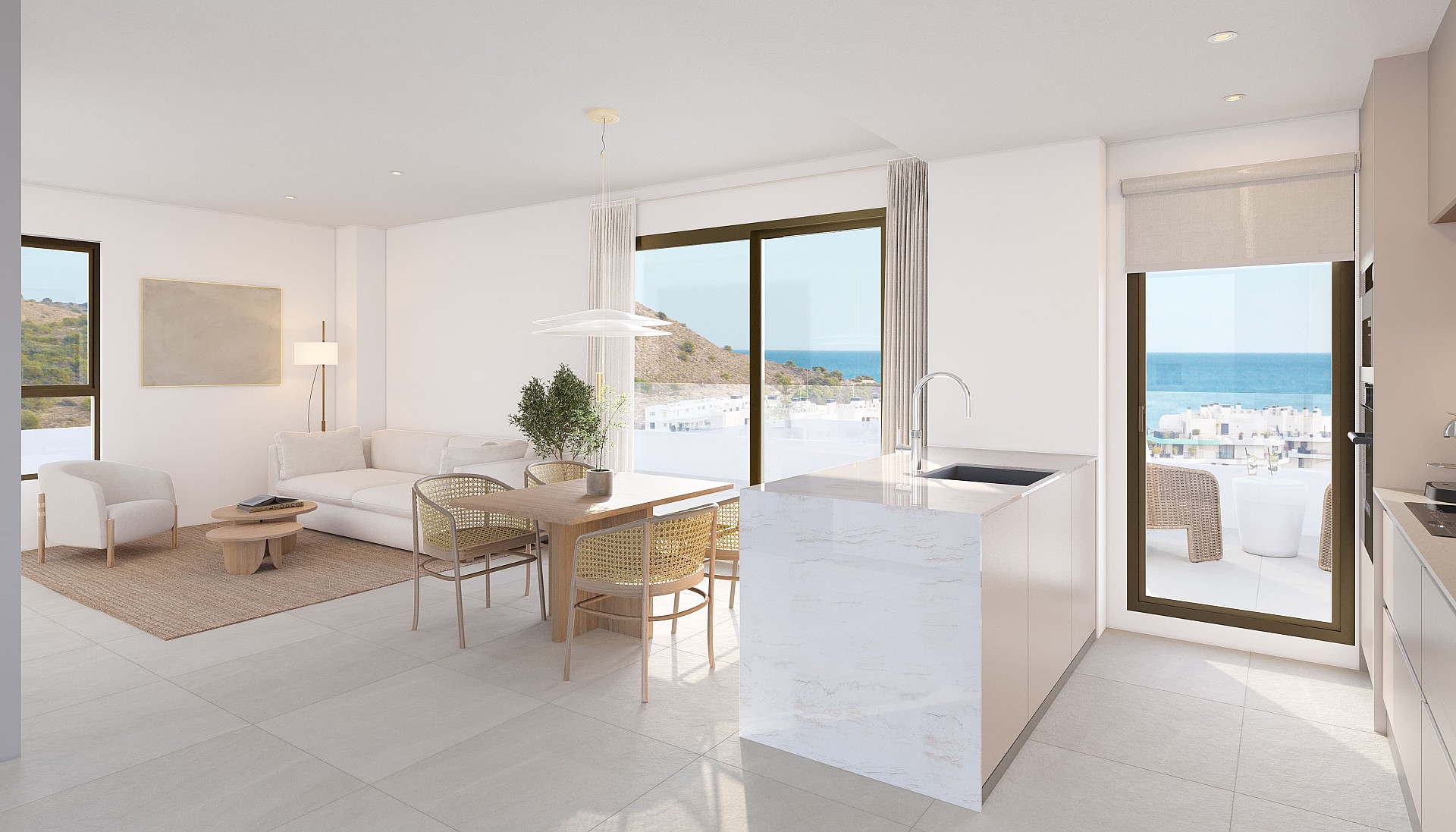 3 bedroom Apartments - solarium in Villajoyosa - New build in Medvilla Spanje