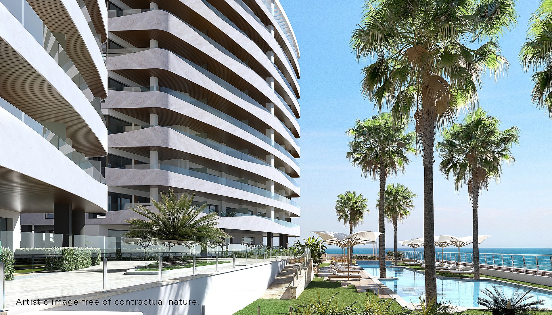 1 bedroom Apartment with terrace in La Manga Del Mar Menor - New build in Medvilla Spanje