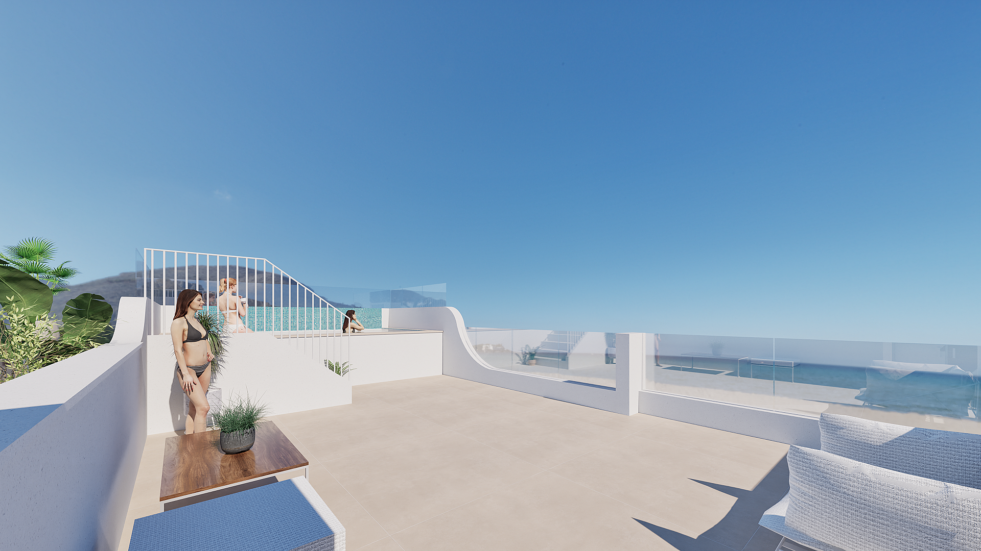 2 bedroom Apartments - solarium in Torre de la Horadada - New build in Medvilla Spanje