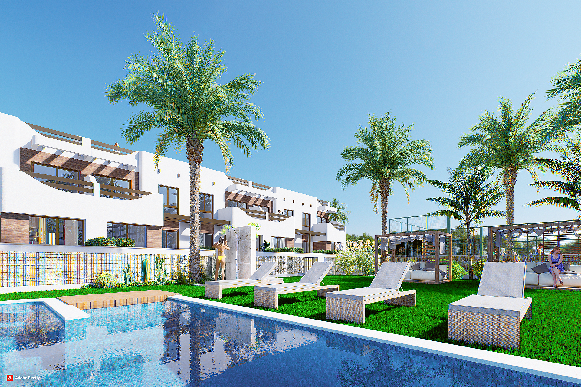 2 bedroom Apartments - solarium in Torre de la Horadada - New build in Medvilla Spanje