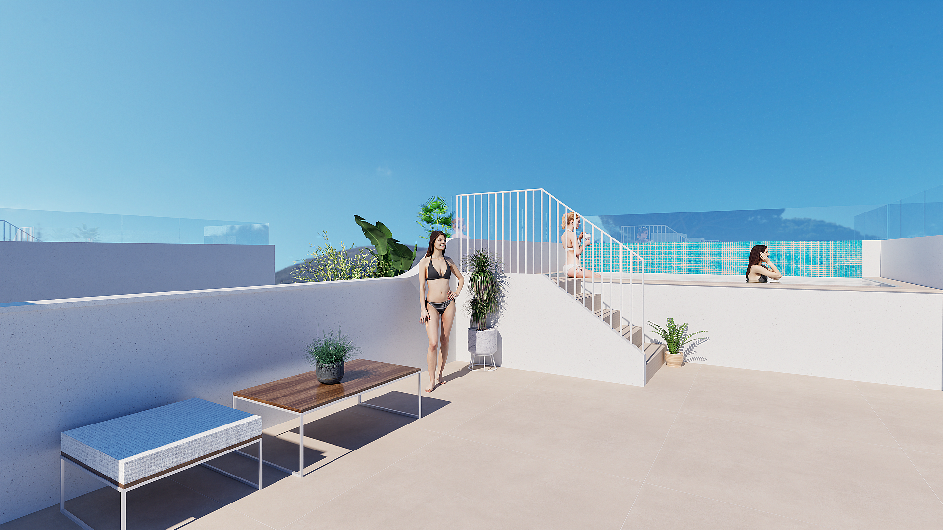 2 bedroom Apartments - solarium in Torre de la Horadada - New build in Medvilla Spanje