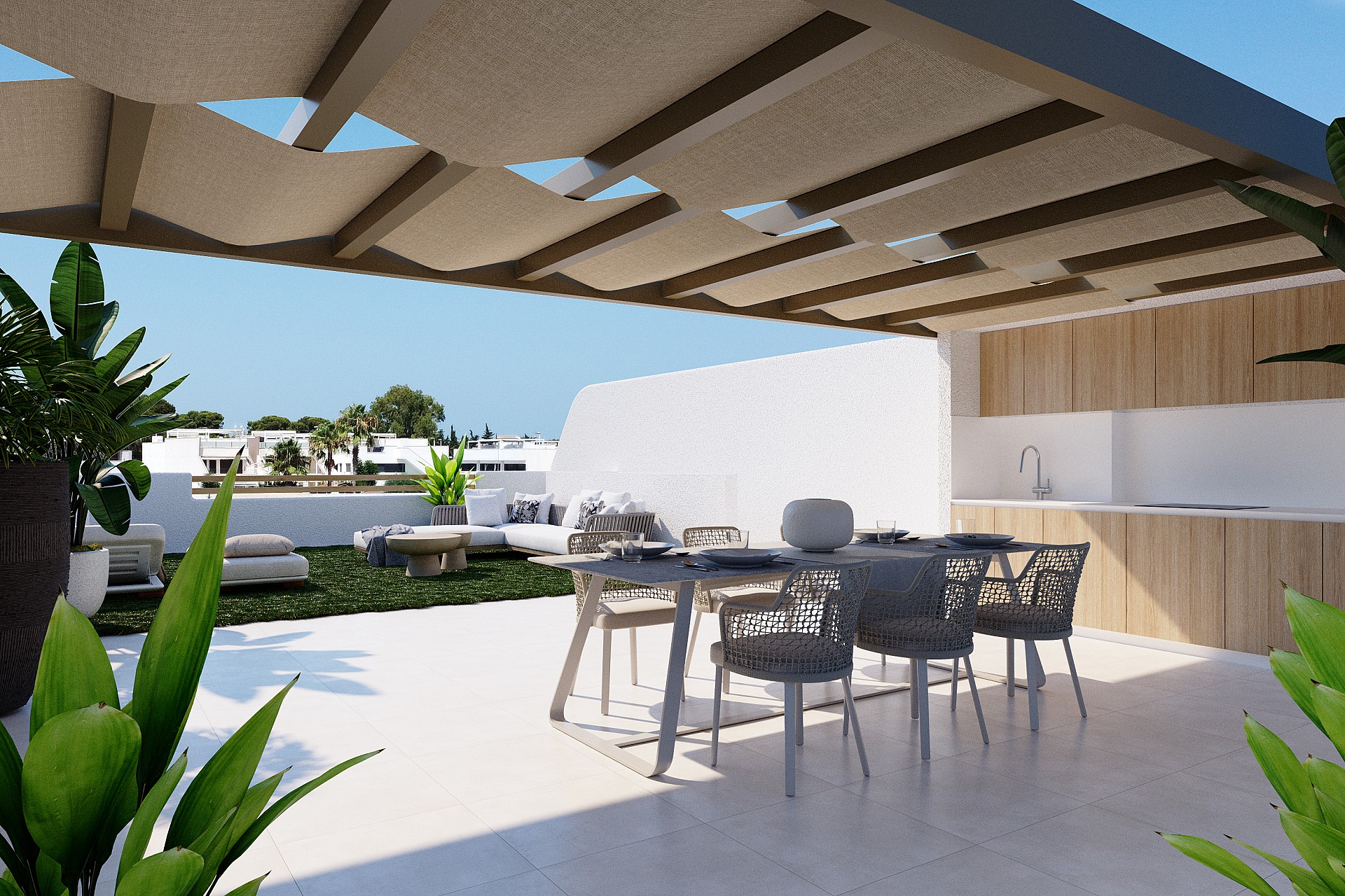 3 bedroom Apartments - solarium in San Pedro Del Pinatar in Medvilla Spanje