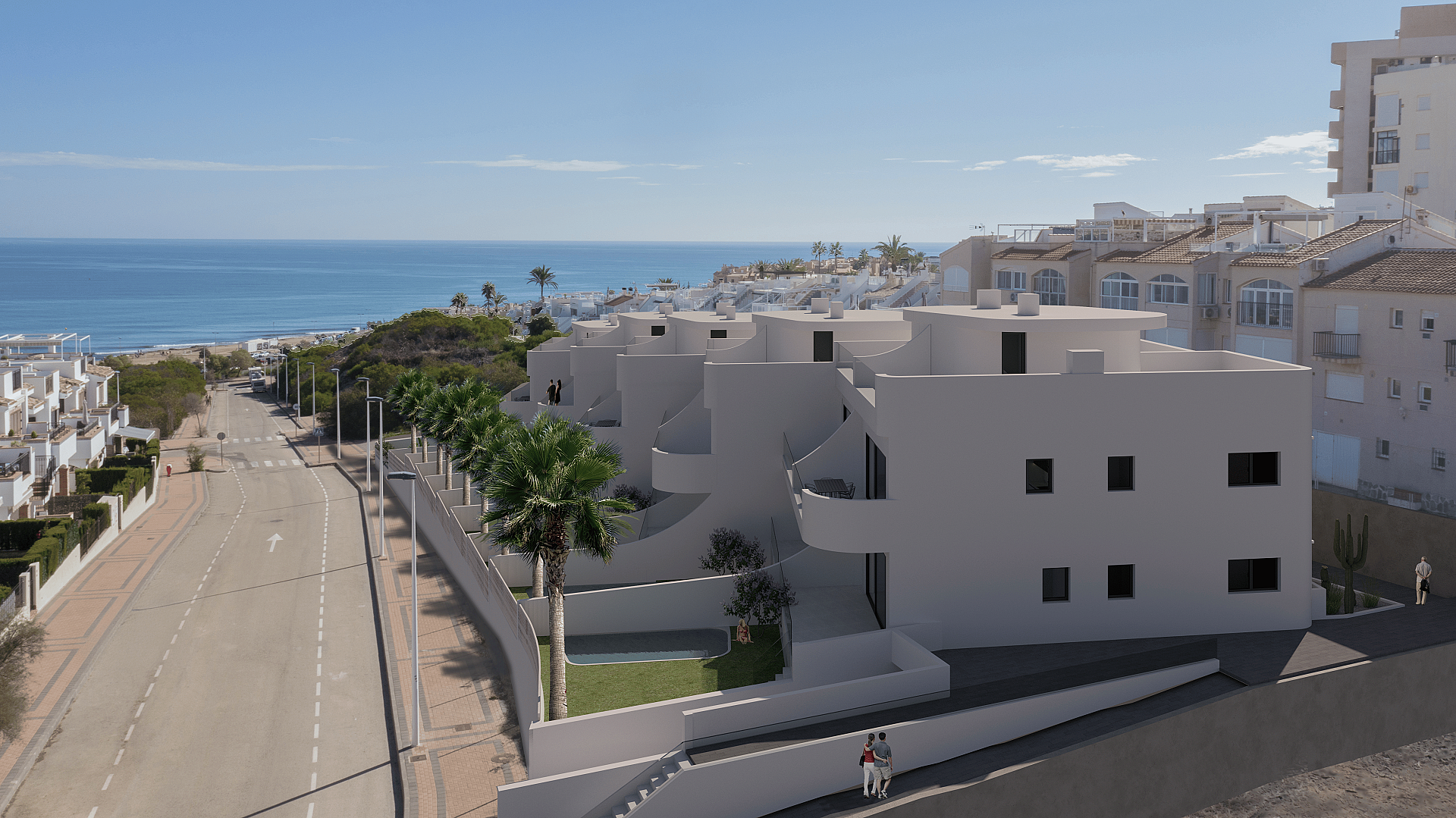 2 bedroom Apartments - solarium in La Mata in Medvilla Spanje