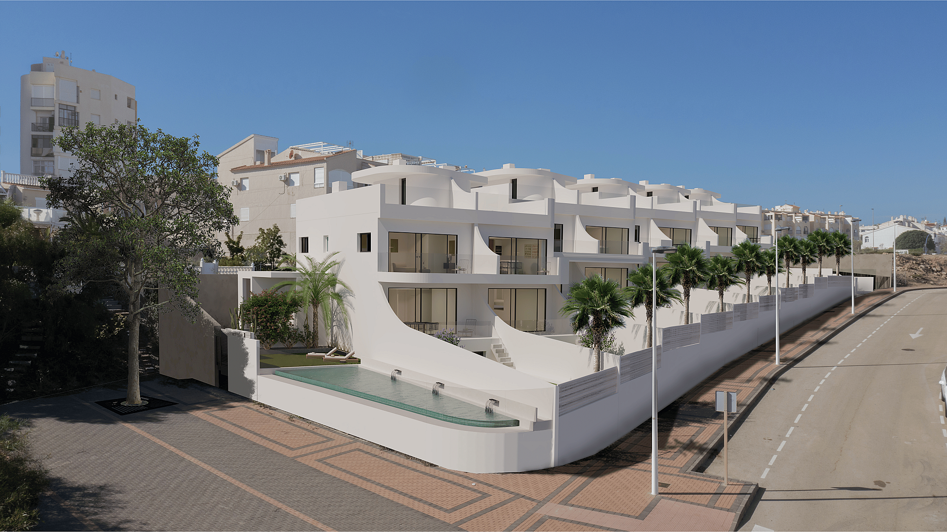 2 bedroom Apartments - solarium in La Mata in Medvilla Spanje