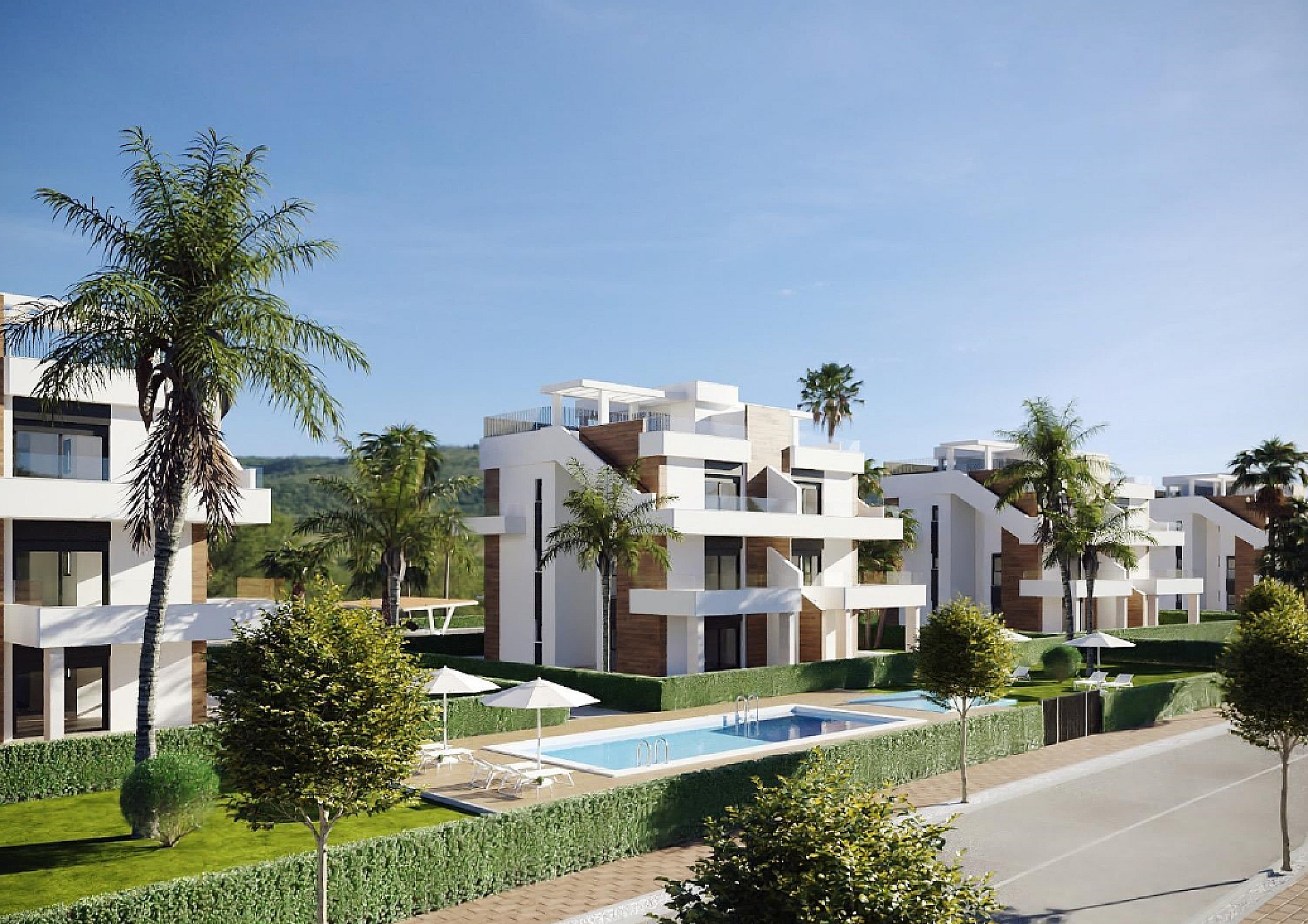 2 bedroom Apartment with garden in Hacienda del Álamo golf in Medvilla Spanje